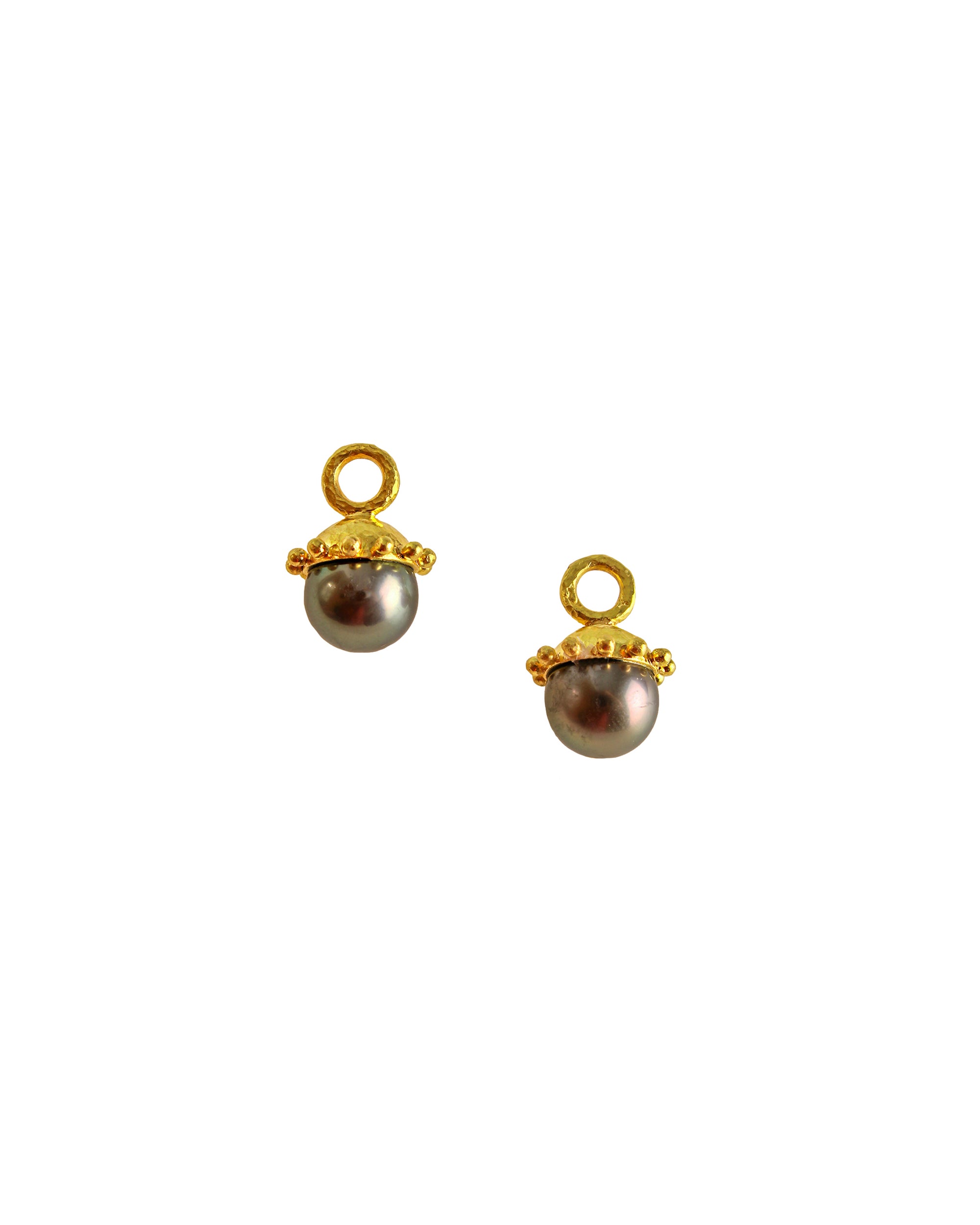 Silver Pearl Earring Charms