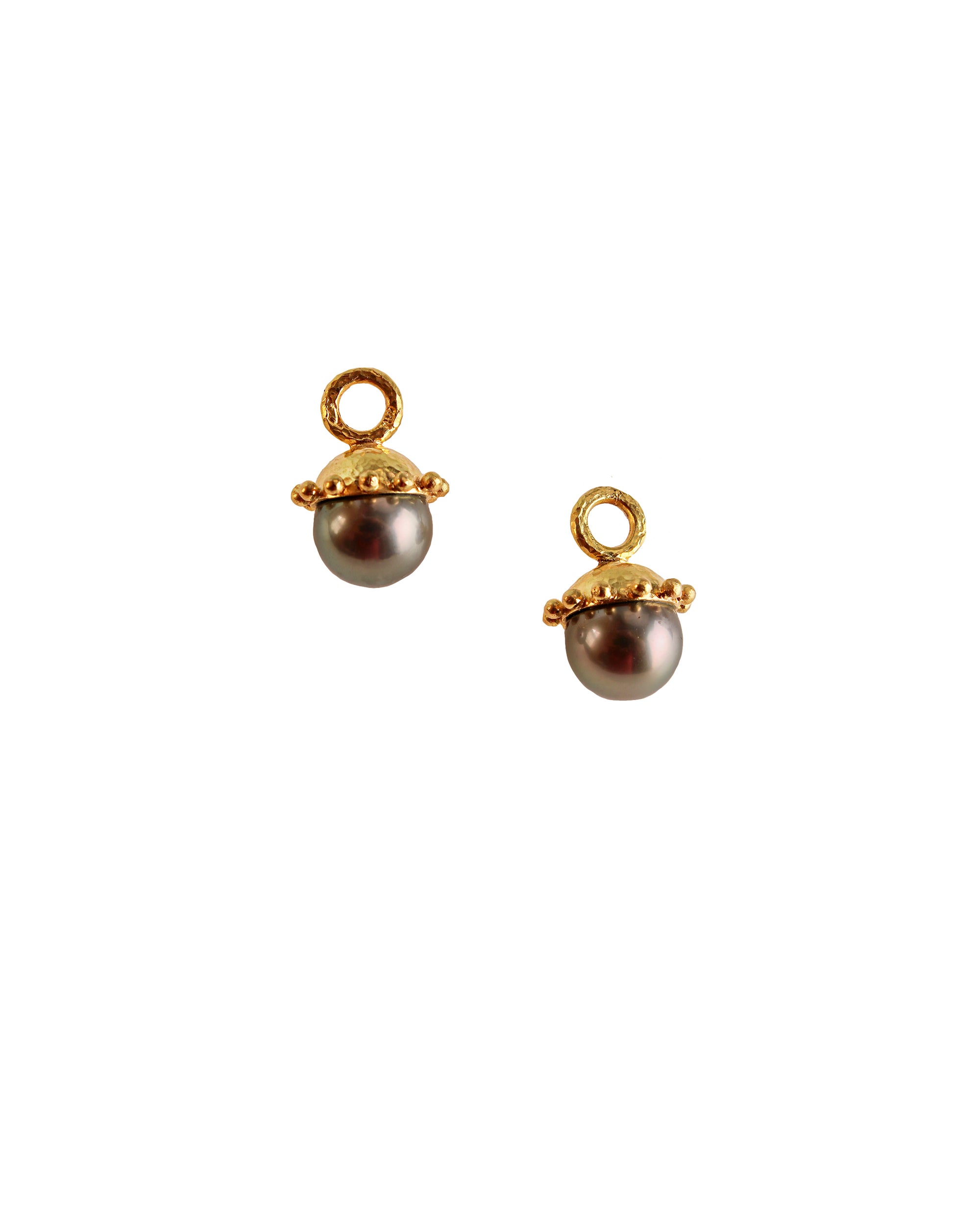 Silver Pearl Earring Charms