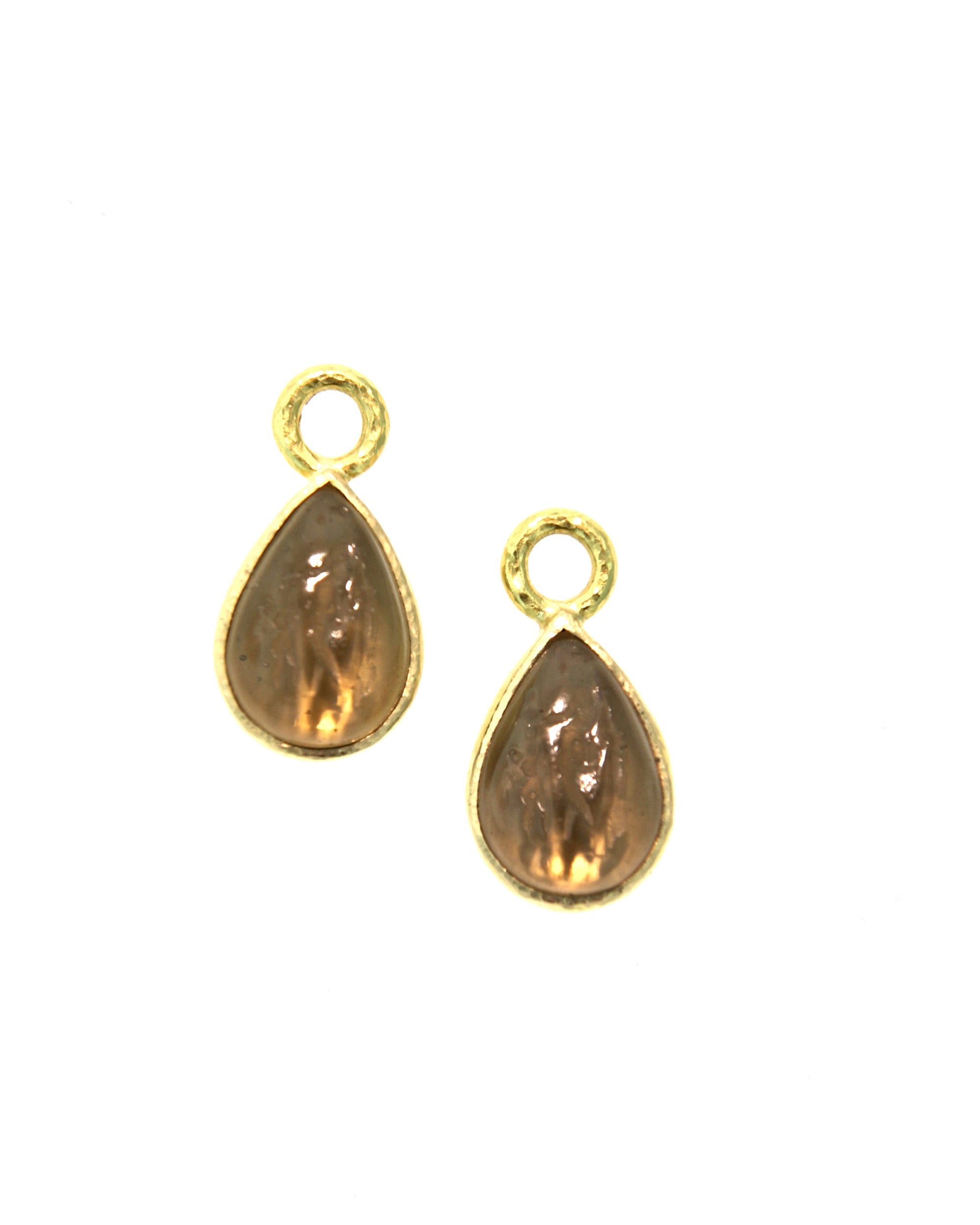Bronze 'Small Pear Shape' Earring Charms