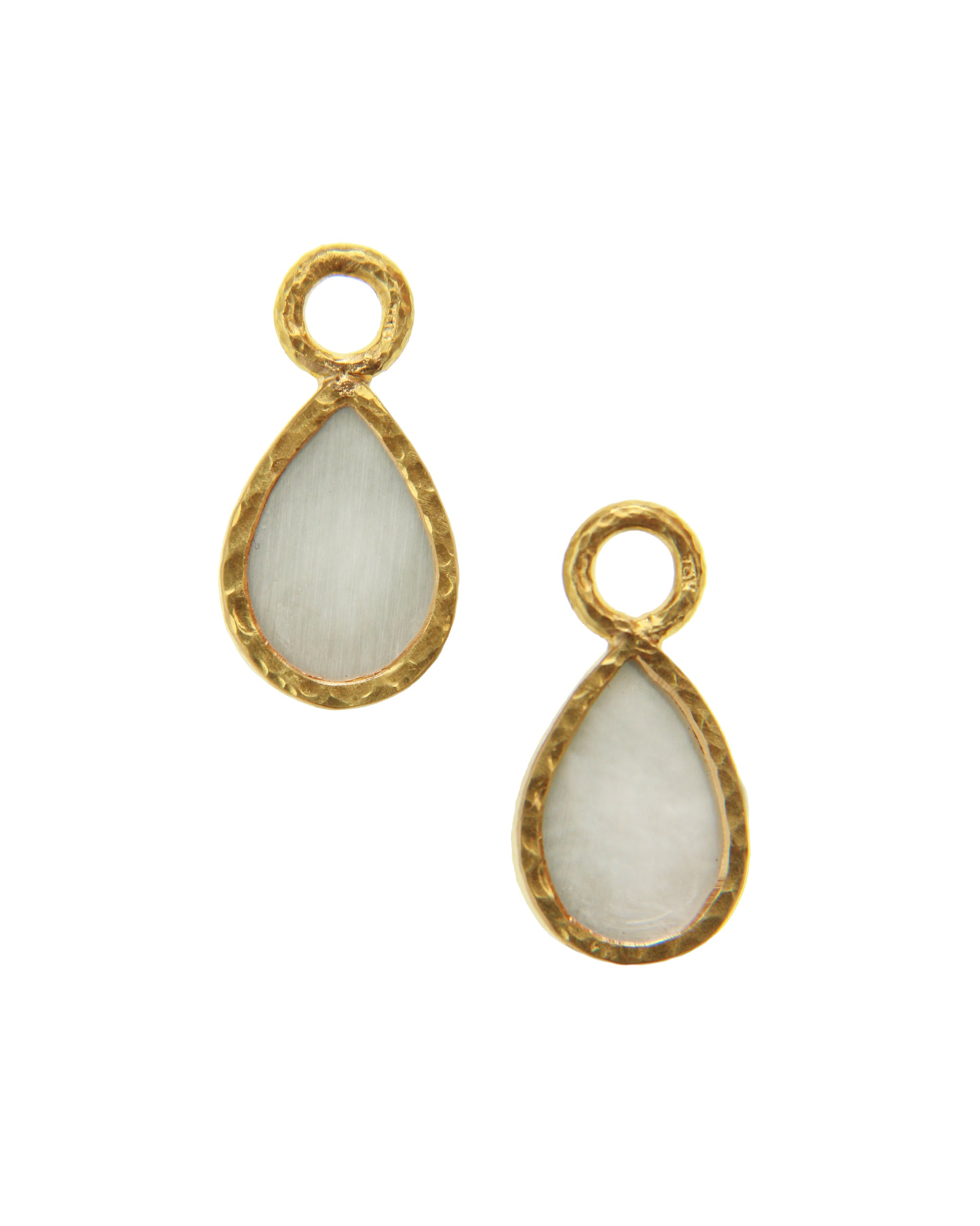 Teal 'Small Pear Shape' Earring Charms