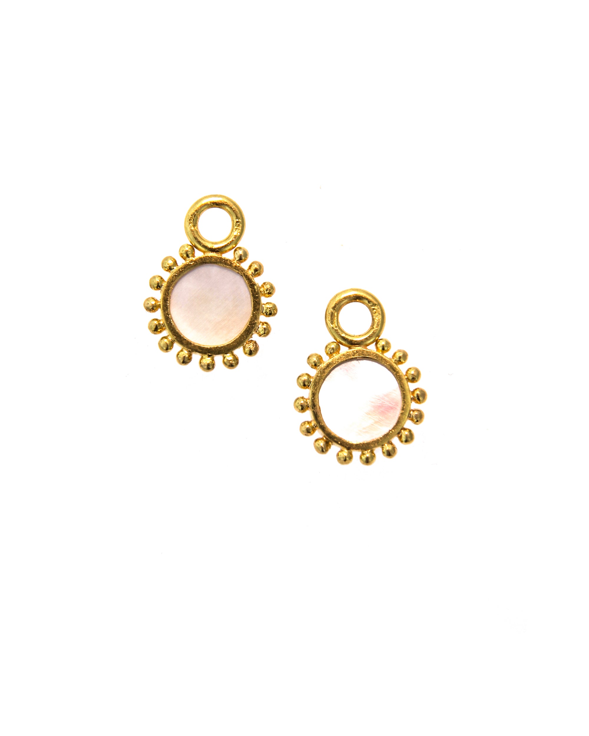 Ruby 'Cabochon Tiny Griffin' Earring Charms
