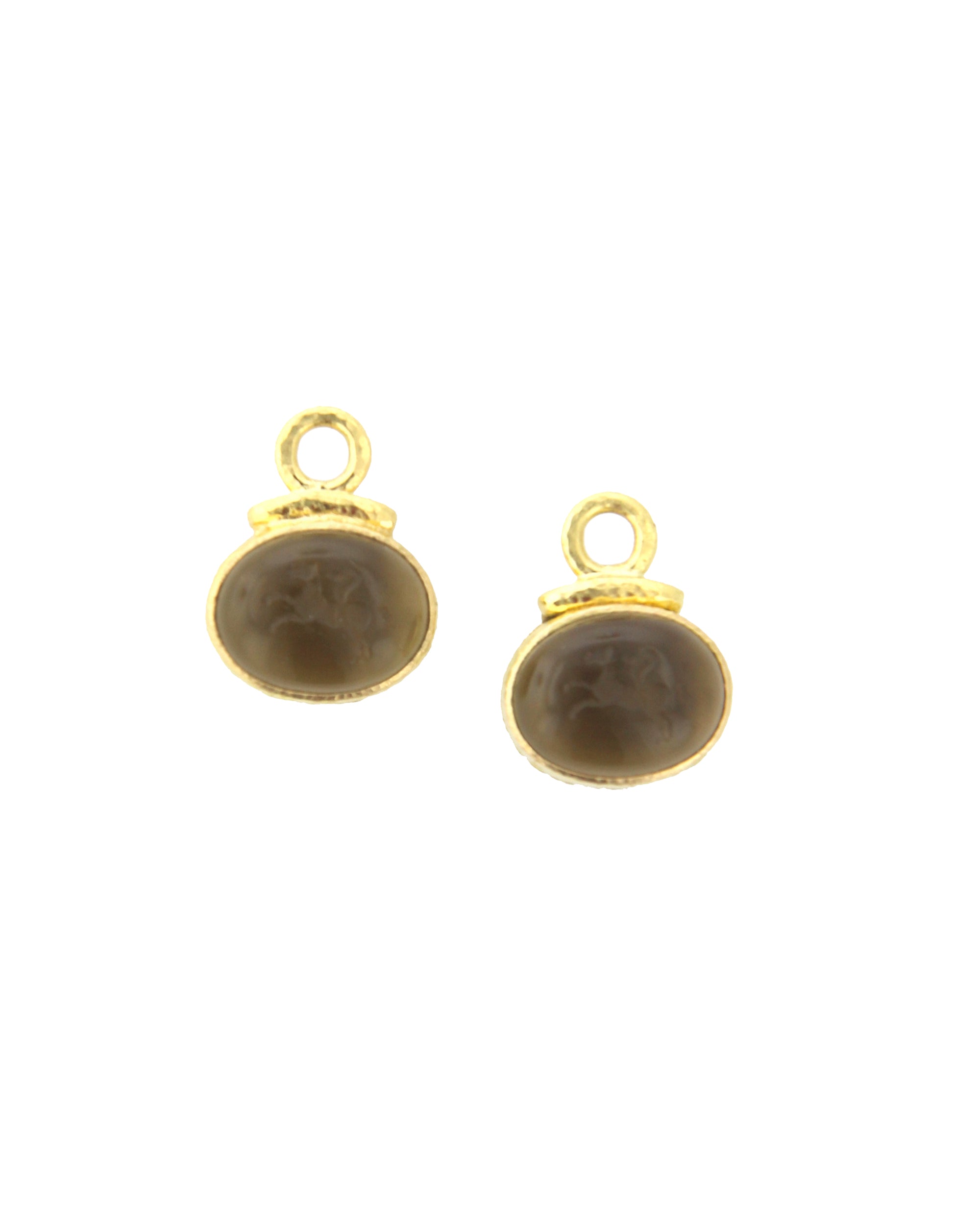 Bronze 'Cab Equestrian' Earring Charms