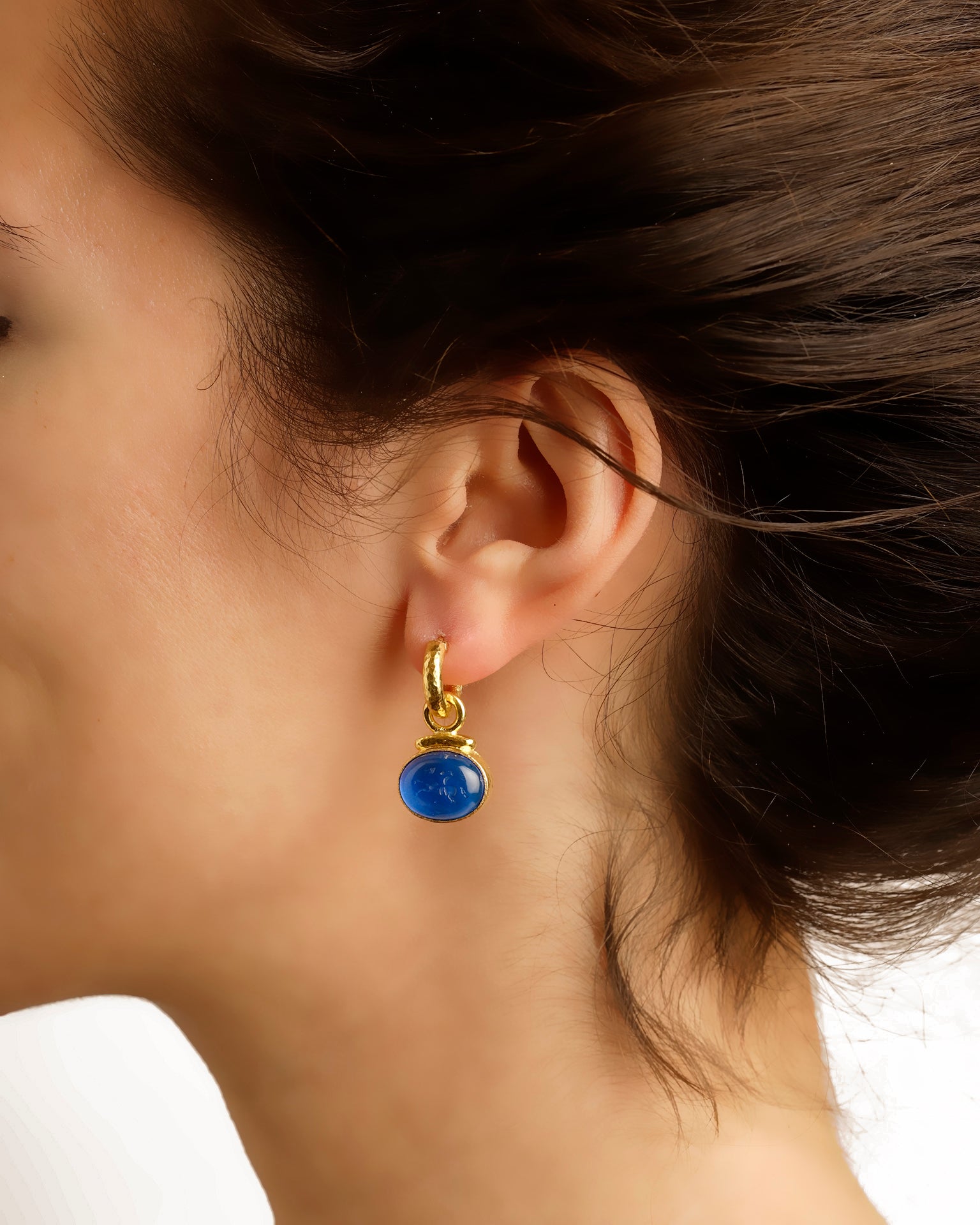 Black 'Cab Equestrian' Earring Charms