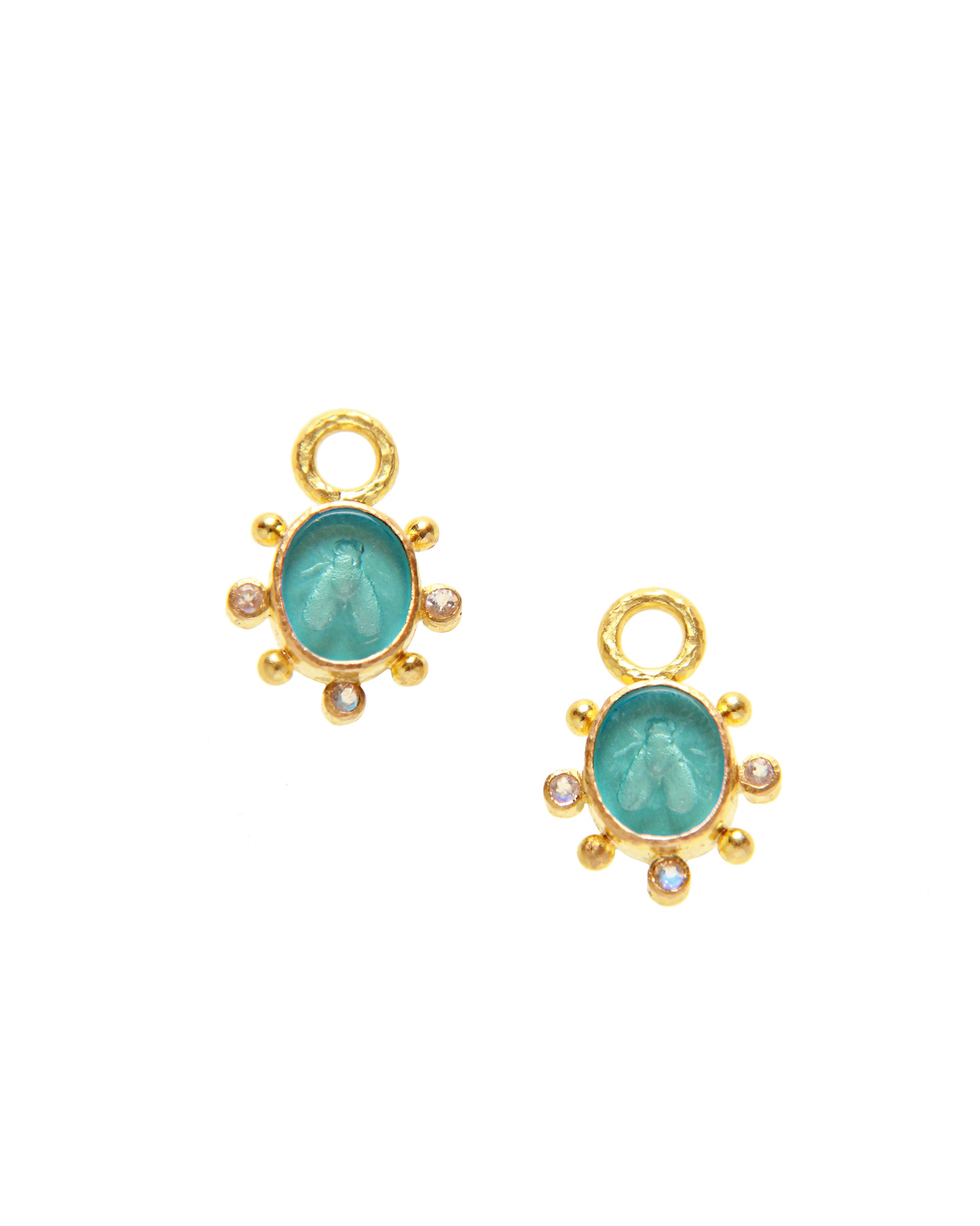 Swimming Pool 'Mosca' Earring Charms
