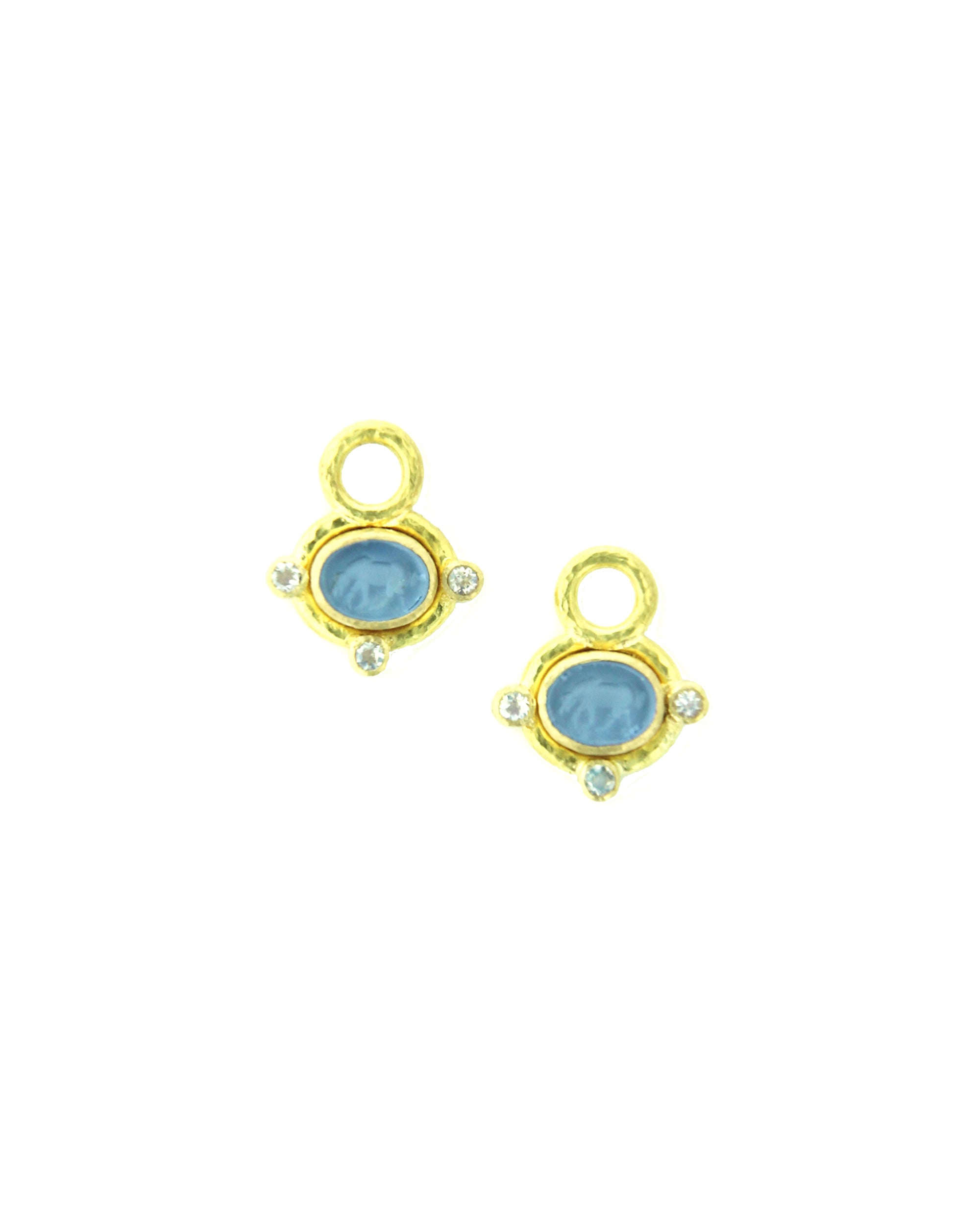 Cerulean 'Micro Horse' Earring Charms