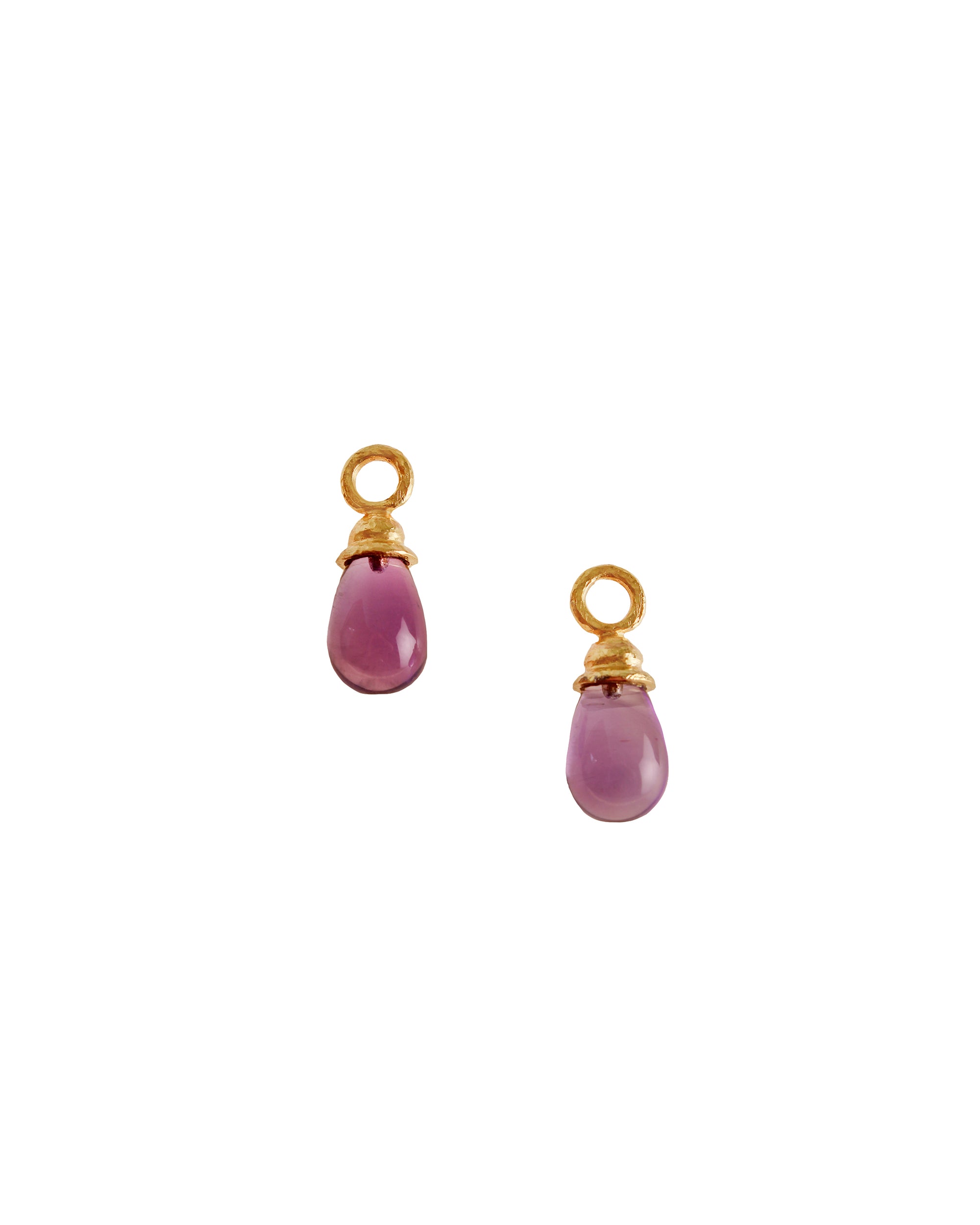 Amethyst Drop Earring Charms