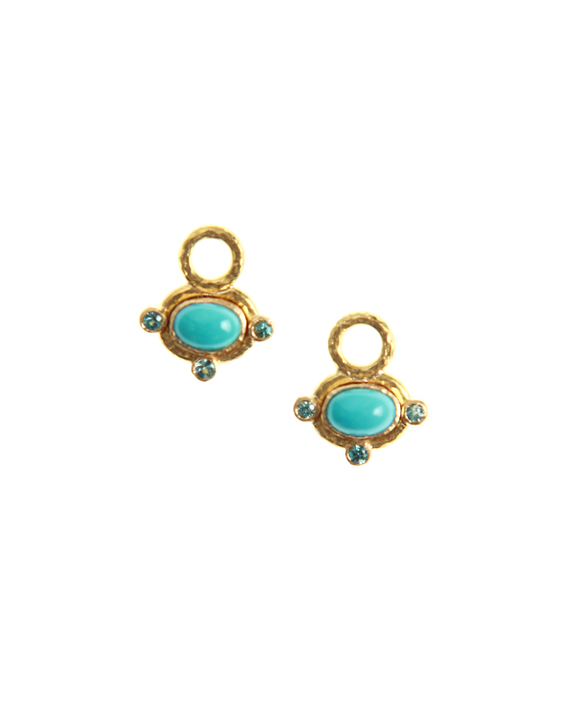 Sleeping Beauty Turquoise Earring Charms