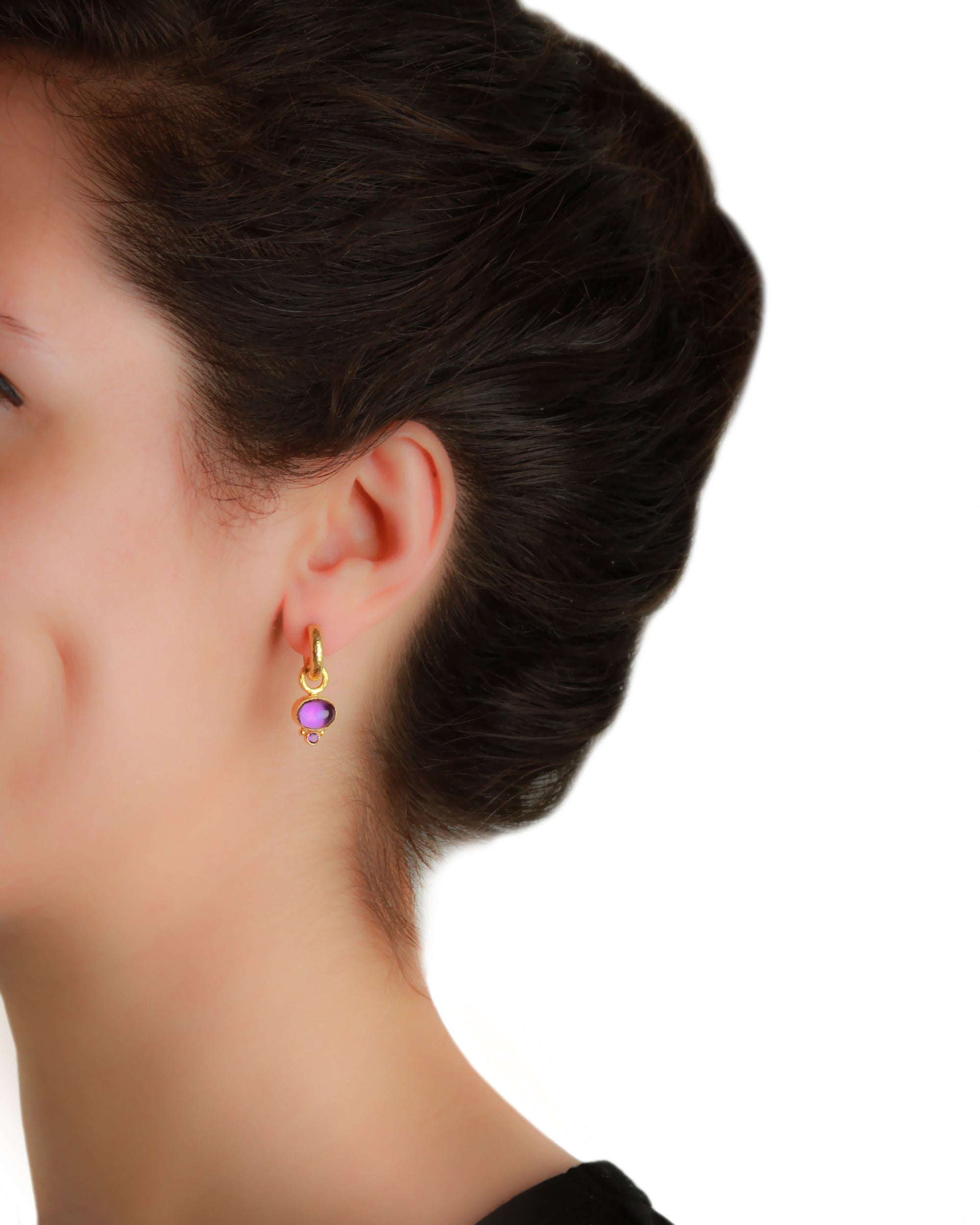 Amethyst Earring Charms