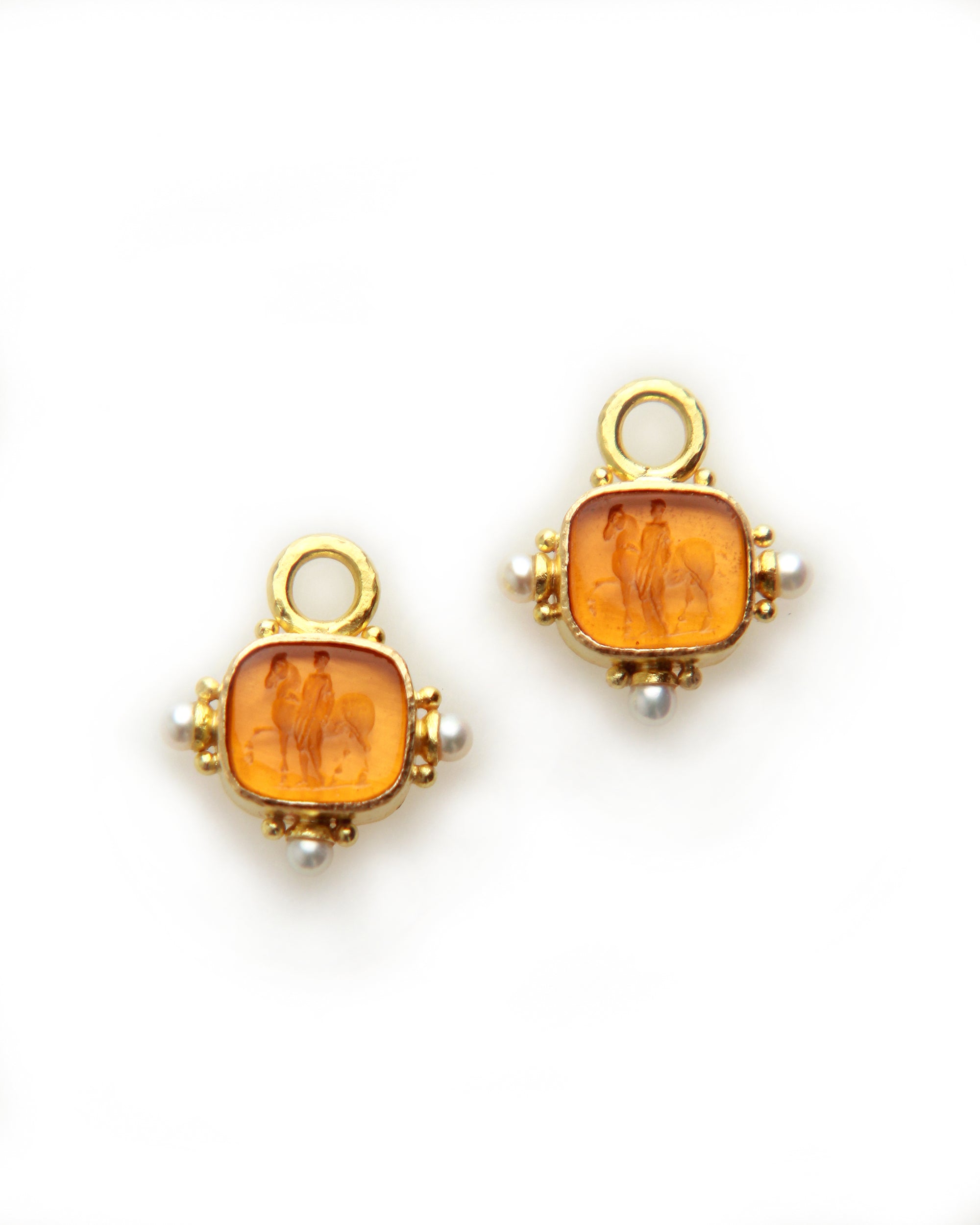 'God with Horse' Earring Charms