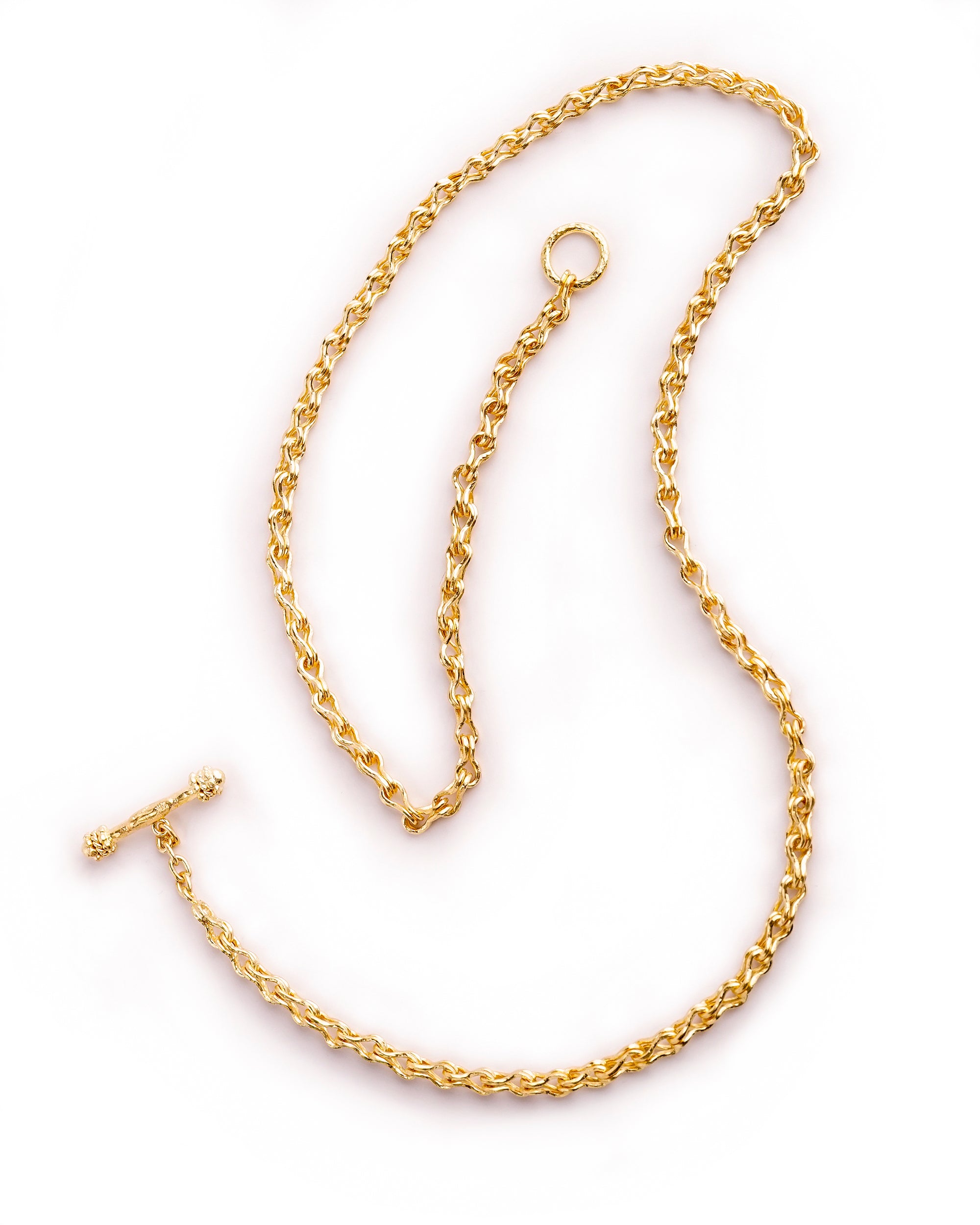 'Giulia' Link Necklace with Gold Toggle
