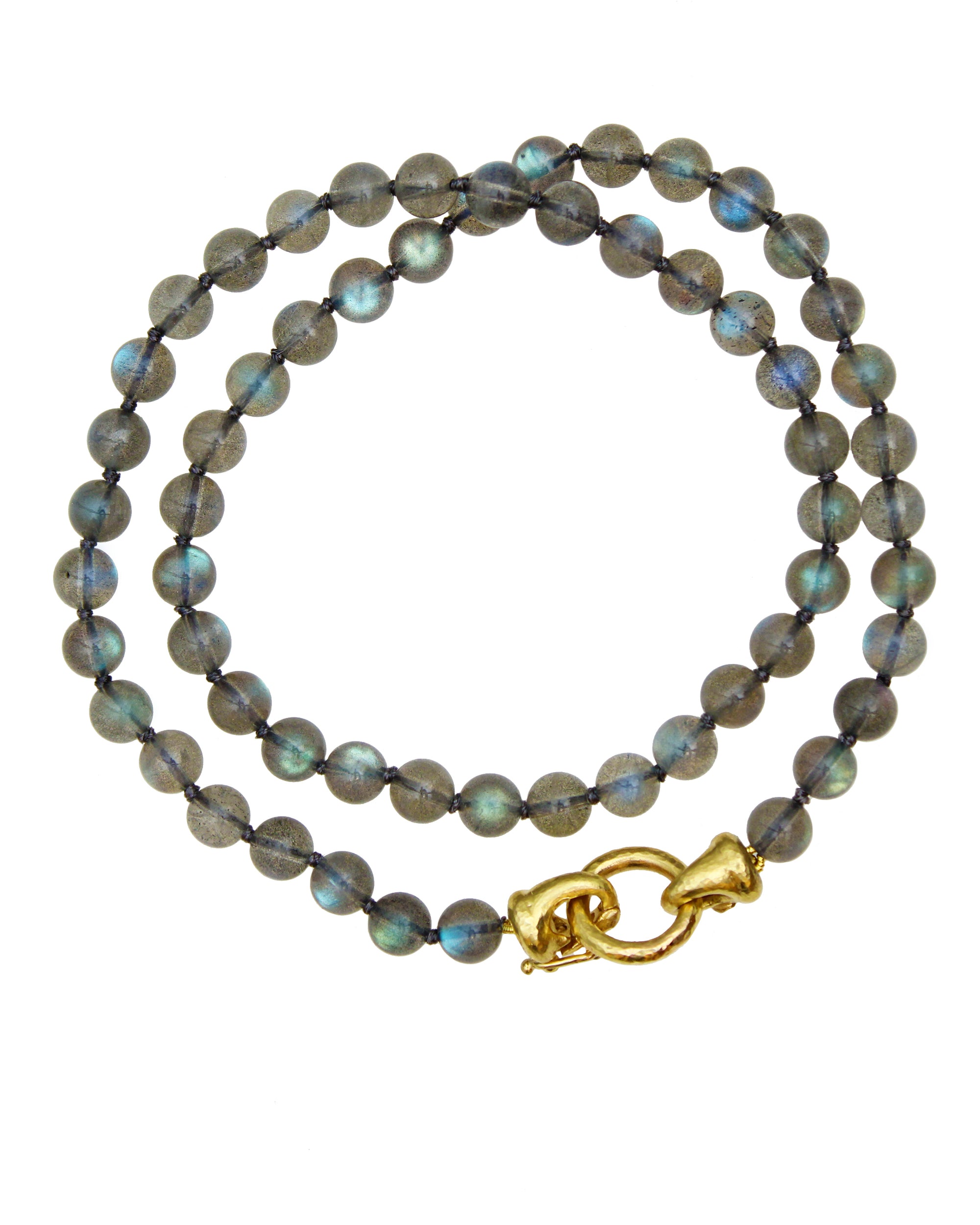 Labradorite Bead Necklace - 17"