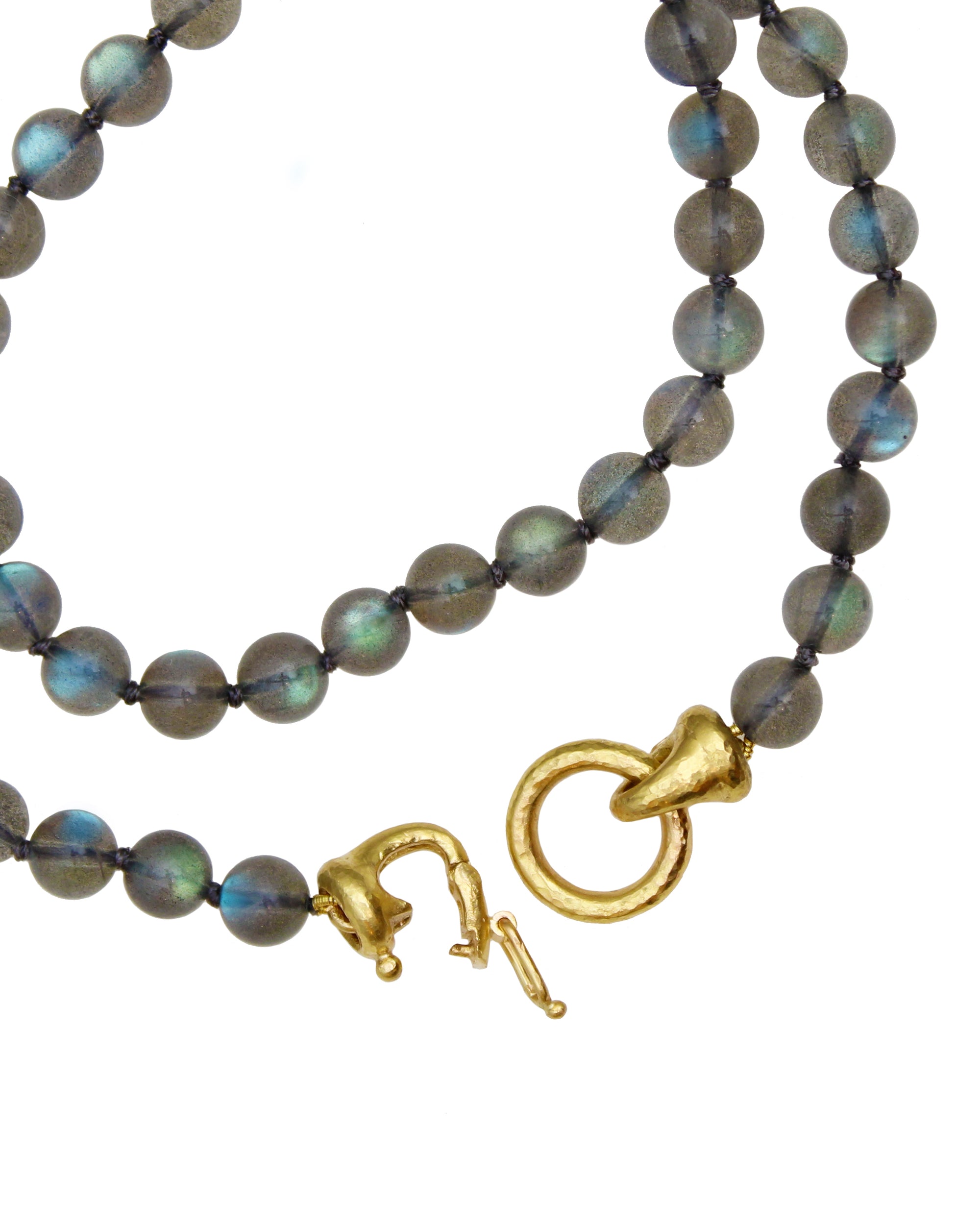 Labradorite Bead Necklace - 17"