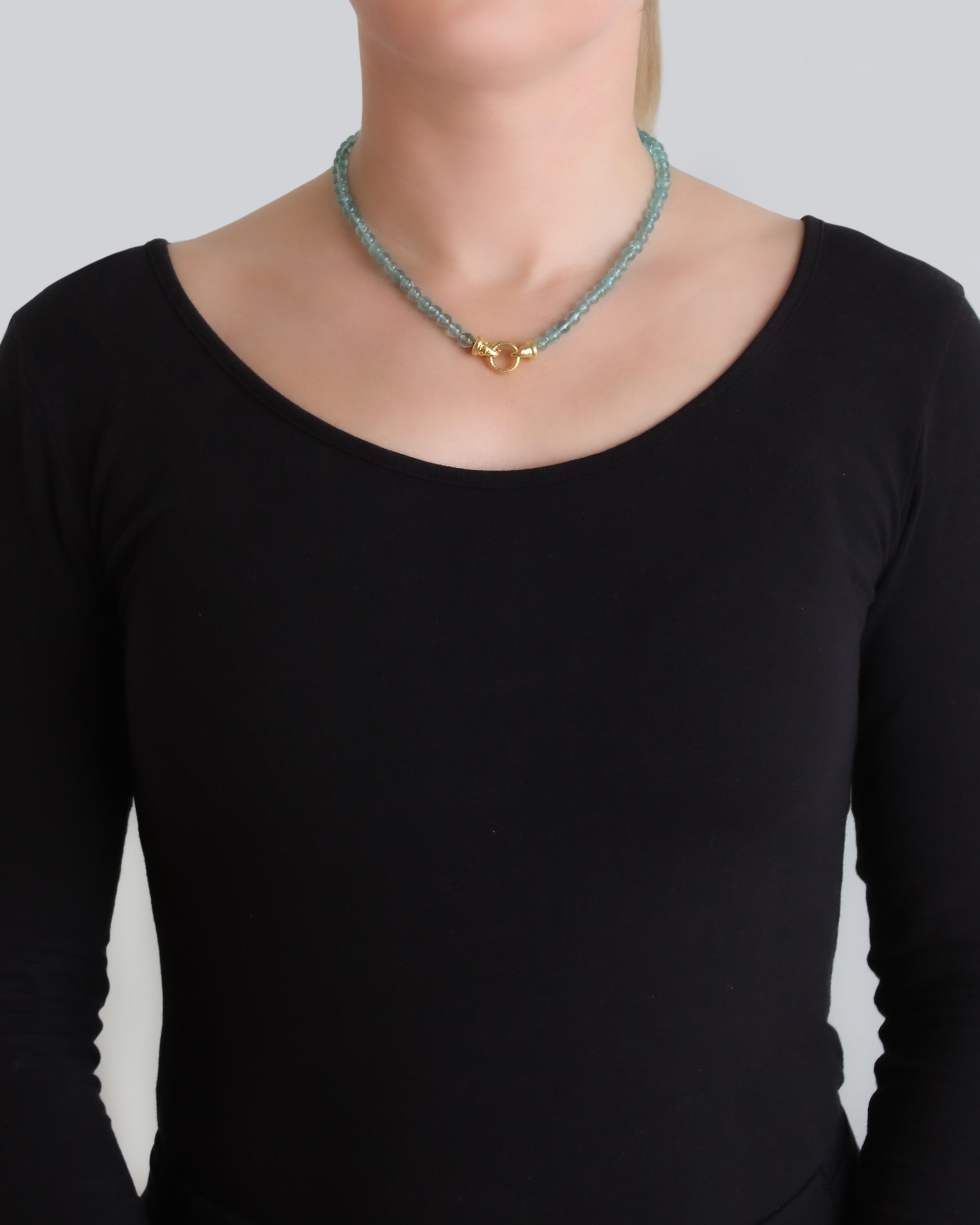Apatite Bead Necklace