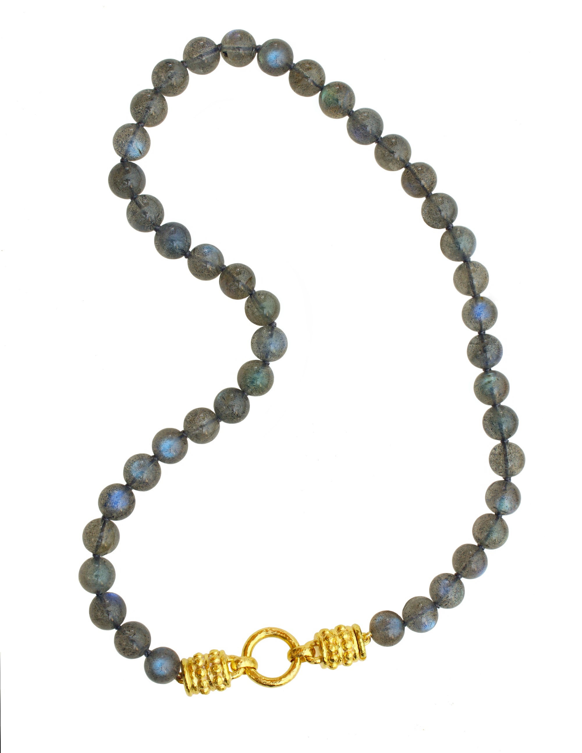 Labradorite Bead Necklace - 17"