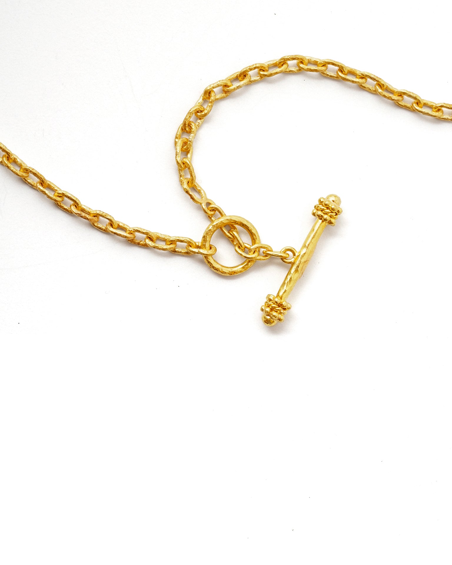 Handmade Gold Chain Necklace - 35''