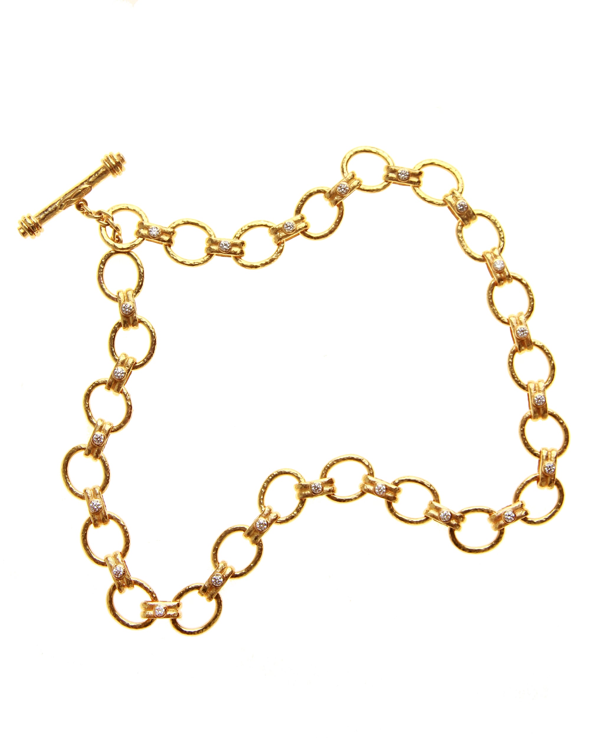 Diamond 'Rimini' necklace with diamond toggle