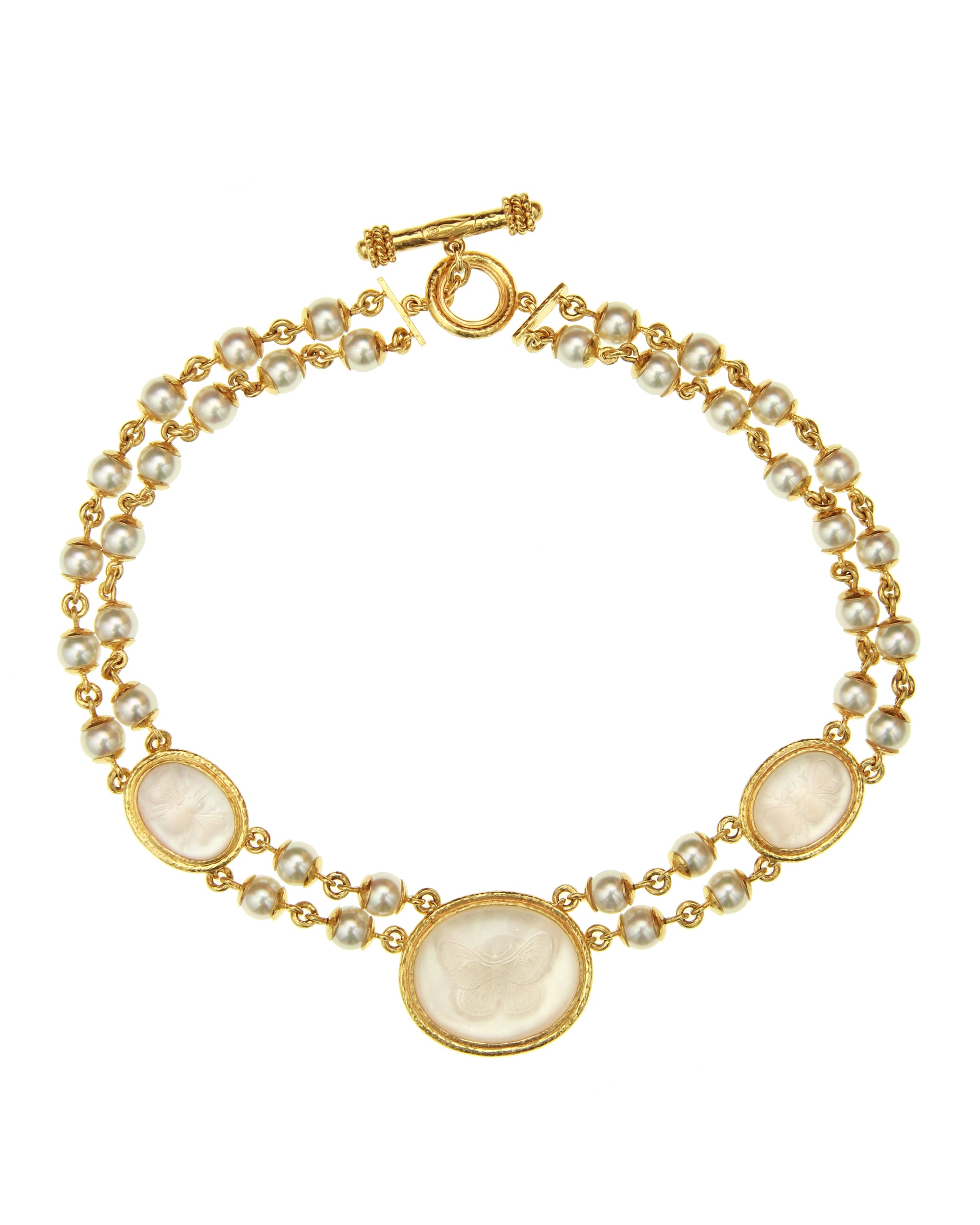 Rock Crystal and Pearl Necklace