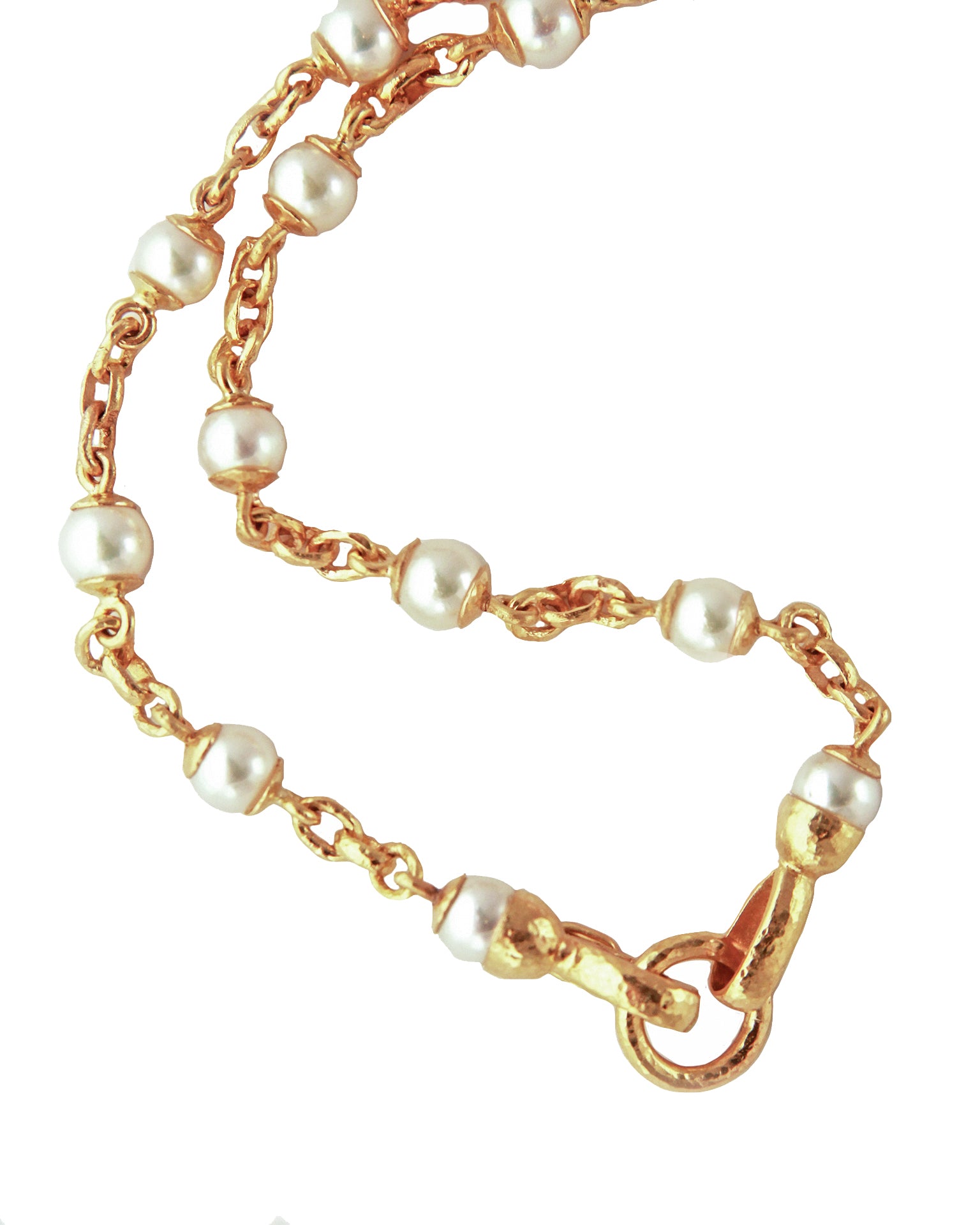 Akoya Pearl and 'Treviso' Link Necklace - 17"