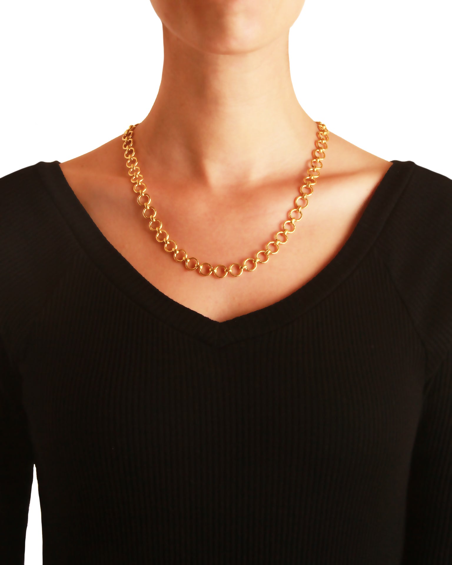 'Farnese' link with gold toggle - 21"