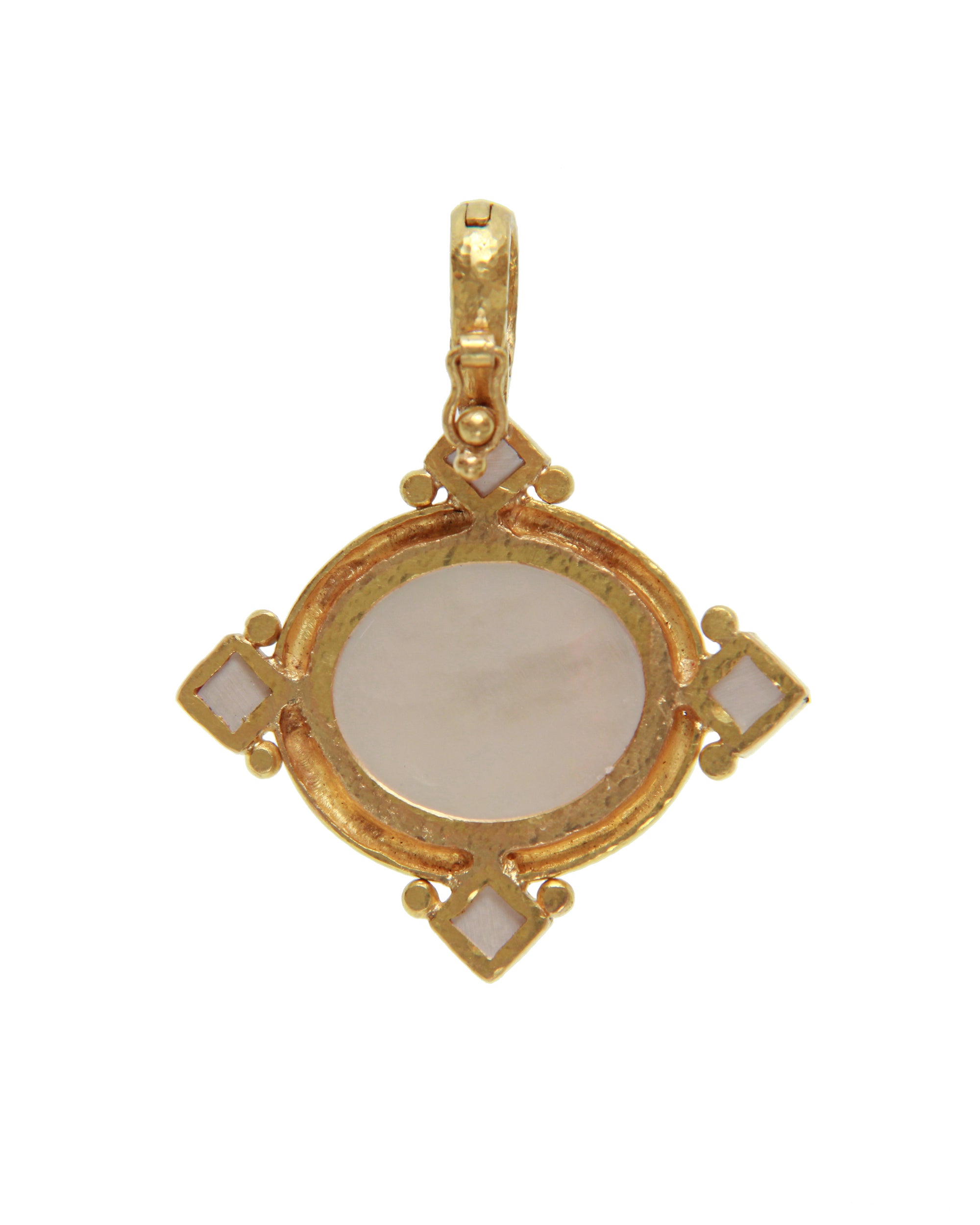 Pink 'Goddess with Chariot' Pendant