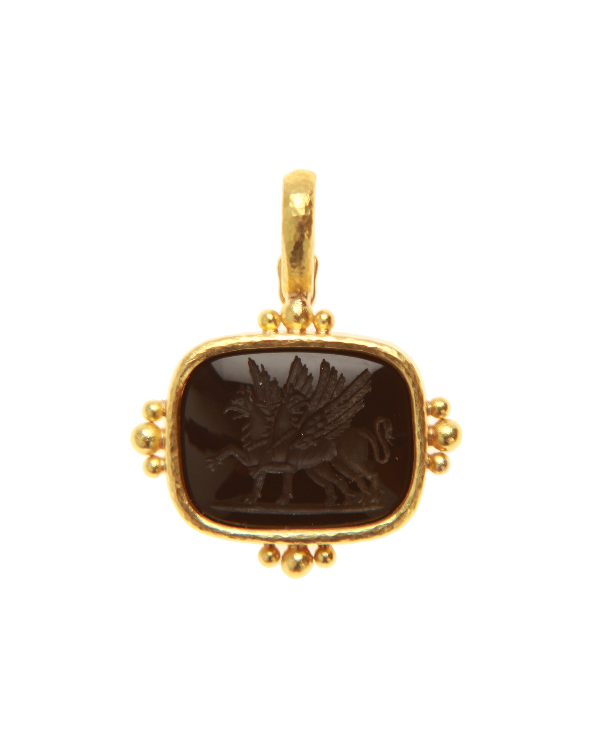 Onyx 'Two Griffins' Pendant