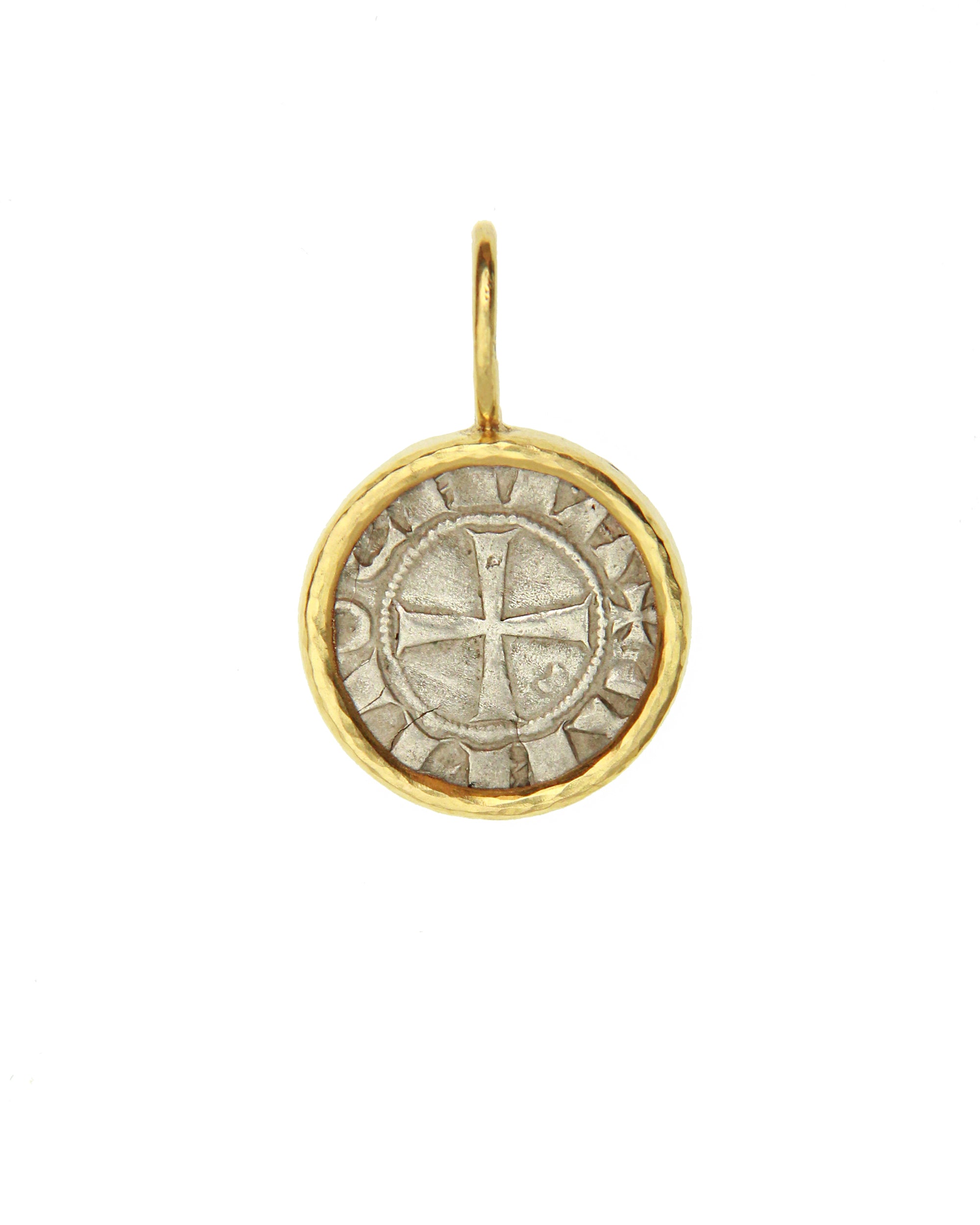 Ancient Silver 'Crusader' Coin Pendant