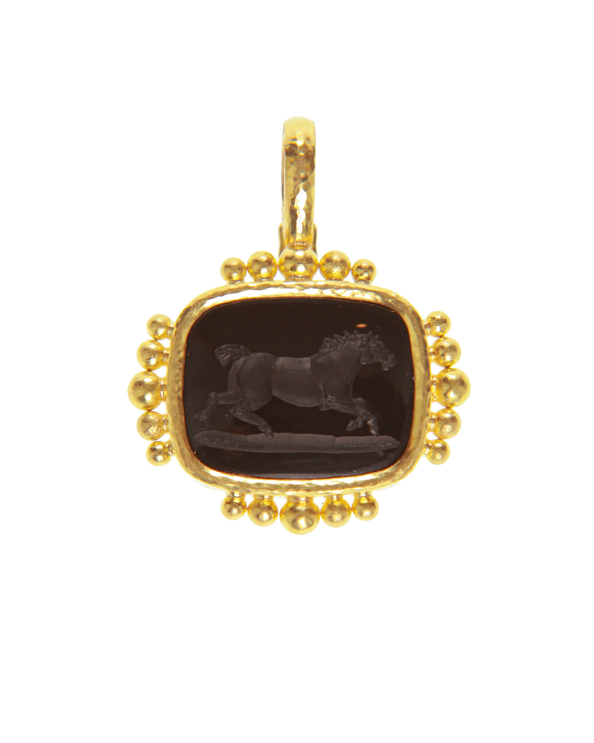 Onyx 'Running Horse' Pendant