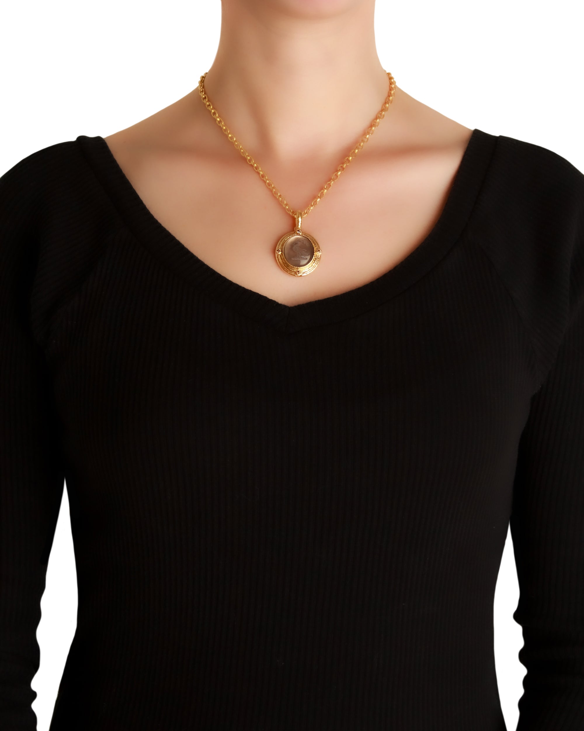 Smoky Quartz 'Bird' Pendant