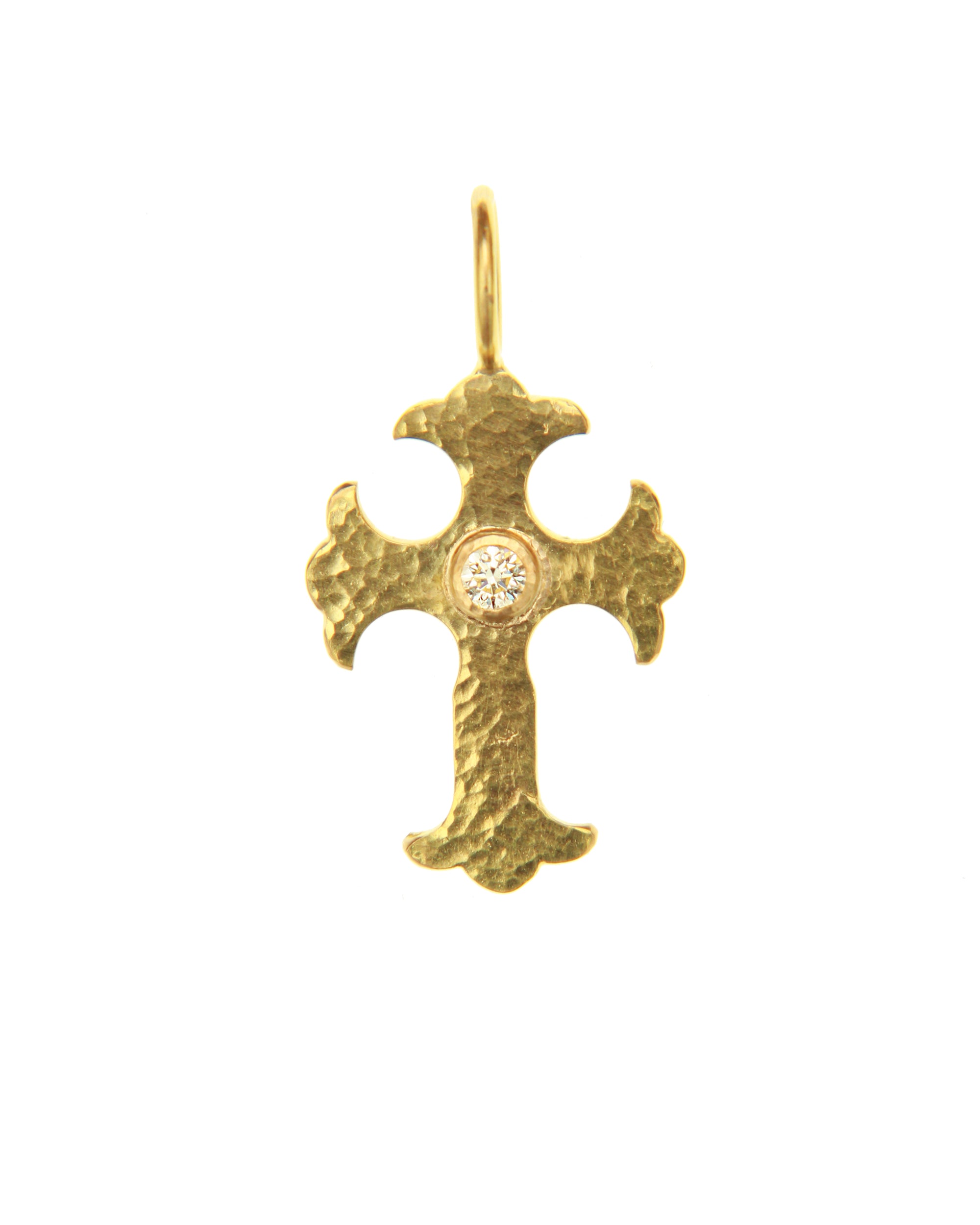 Gothic Diamond Cross Pendant