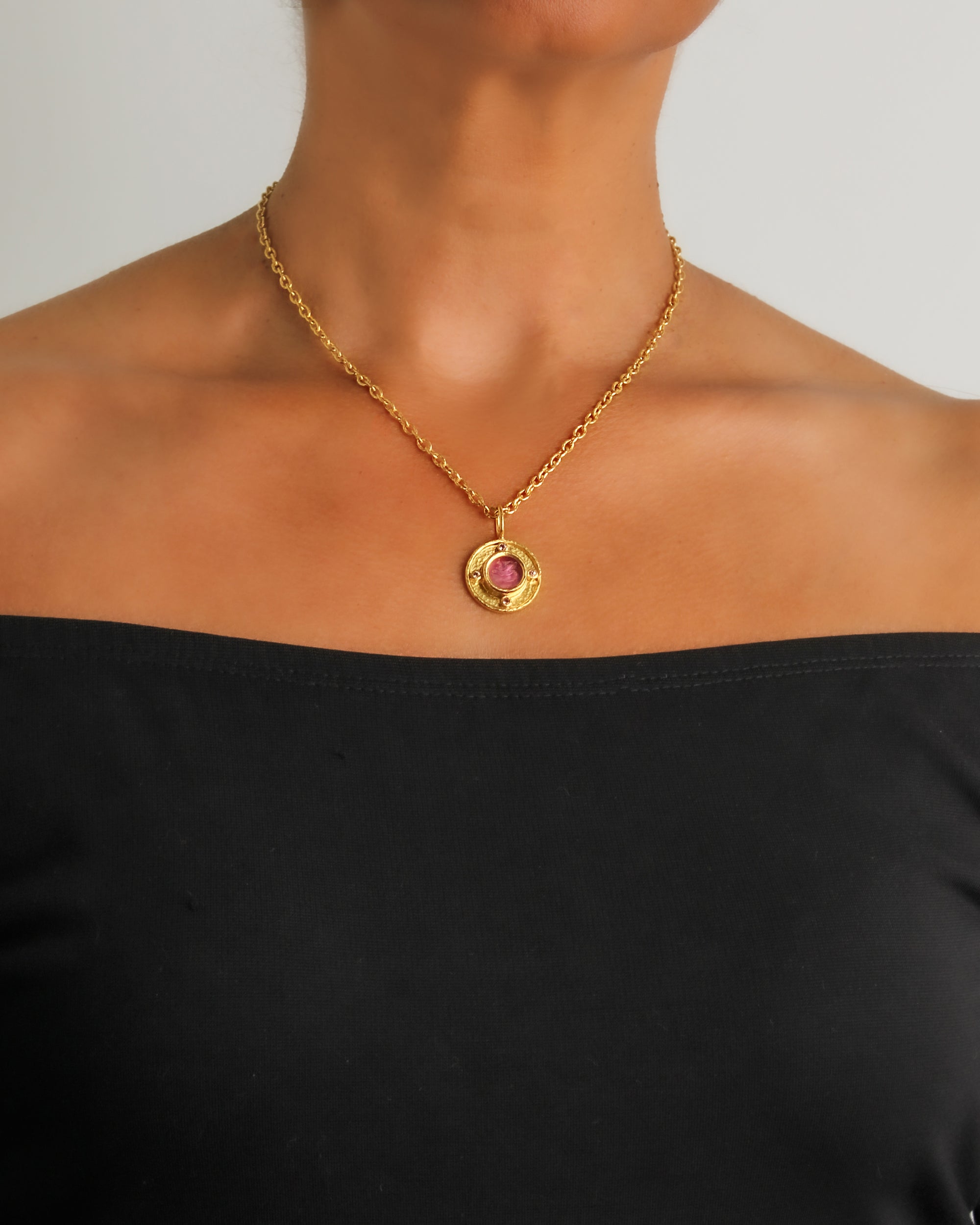 Pink Venetian Glass 'Tiny Griffin' Pendant