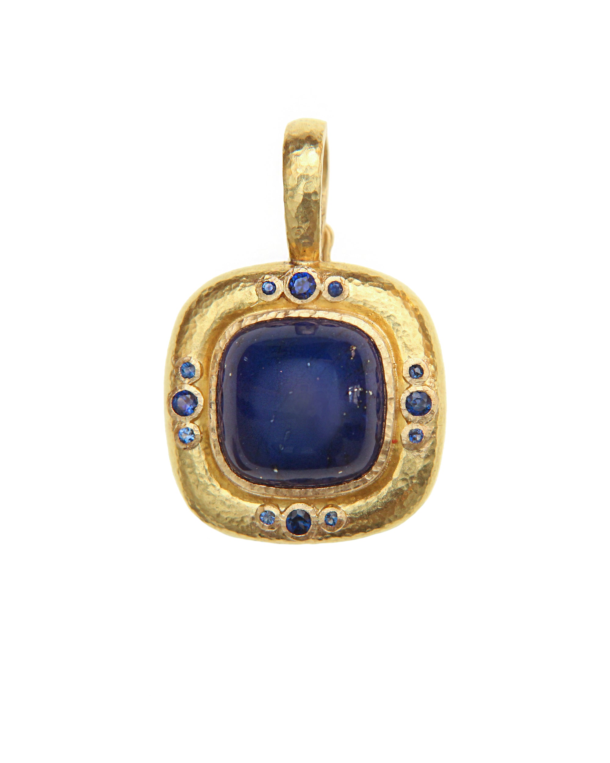 Lapis and Blue Sapphire Pendant