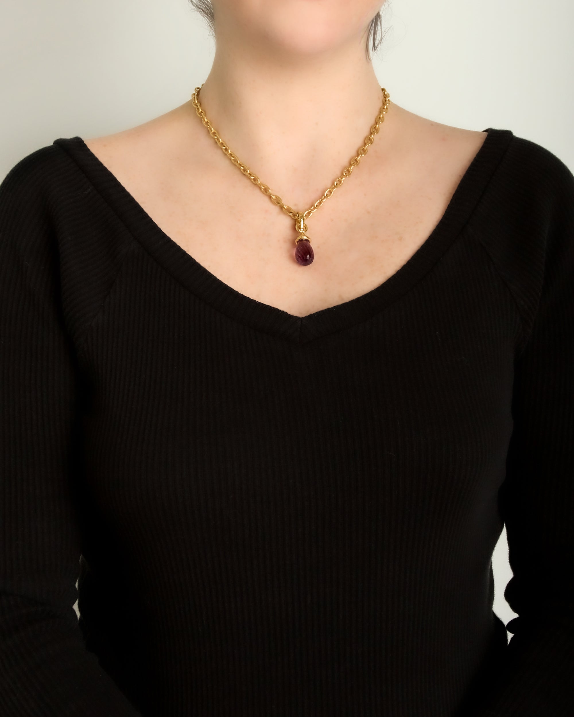 Faceted Amethyst Pendant