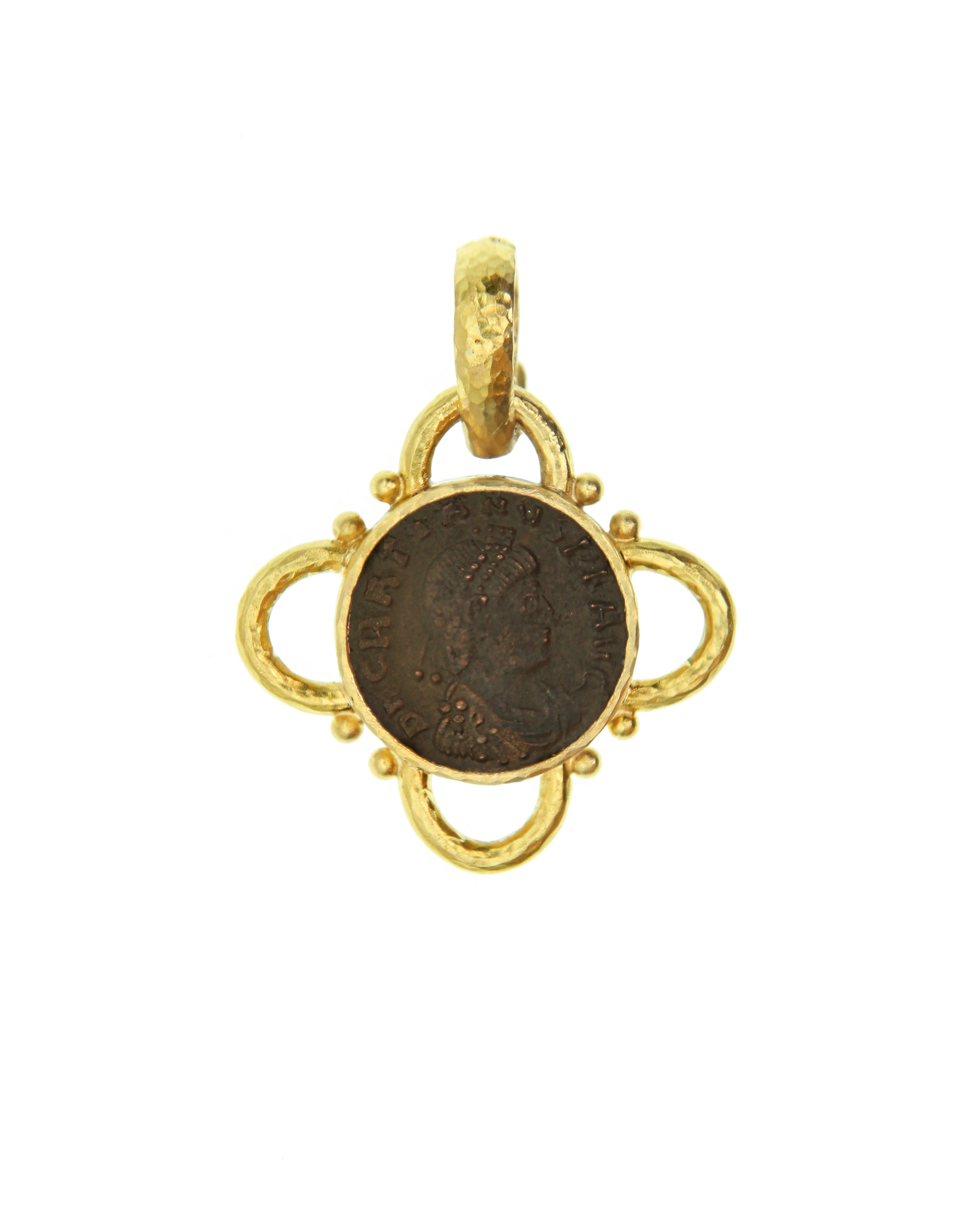 Ancient Roman Bronze Coin Pendant