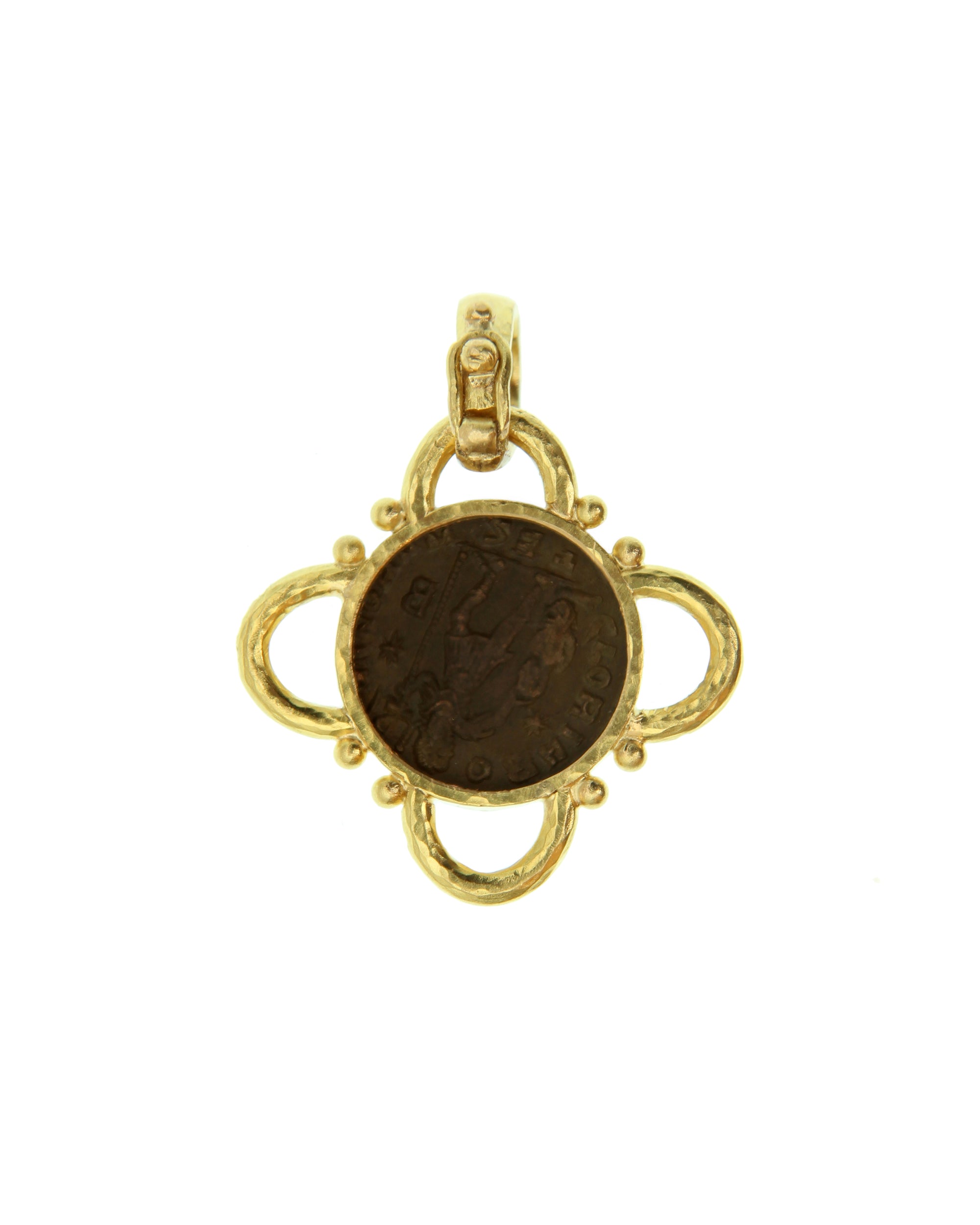 Ancient Roman Bronze Coin Pendant