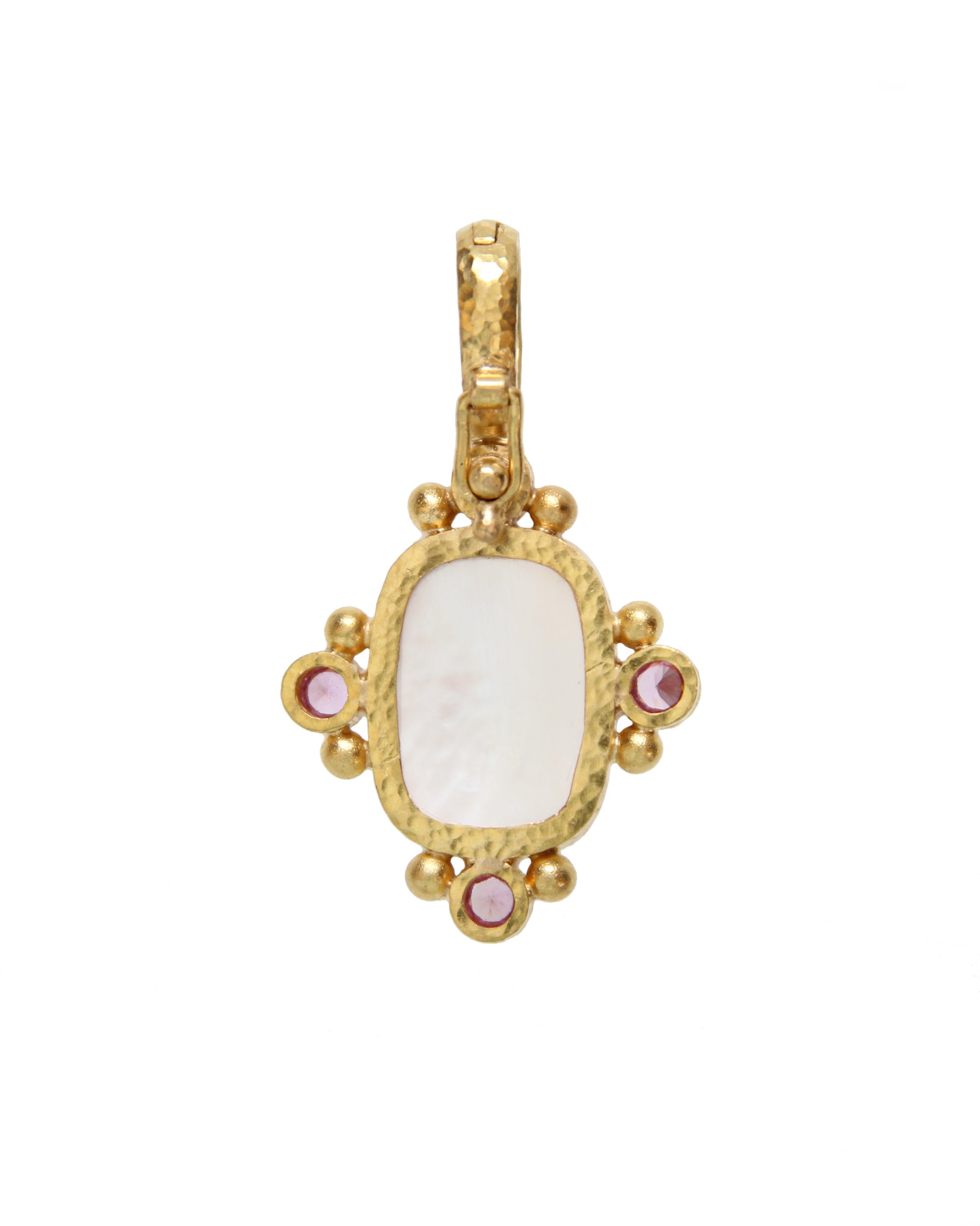 Rose Quartz and Pink Sapphire Pendant