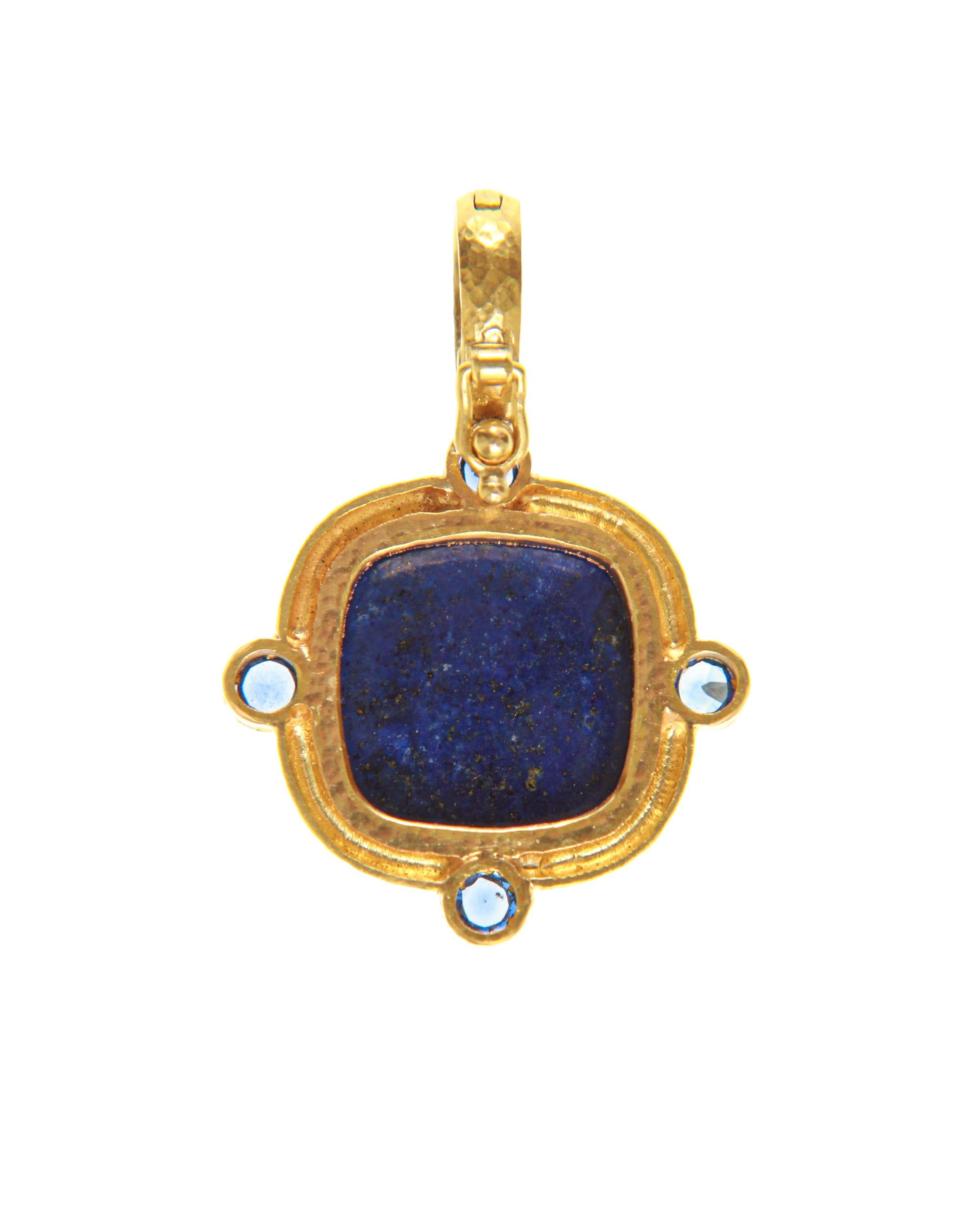 Lapis and Blue Sapphire Pendant