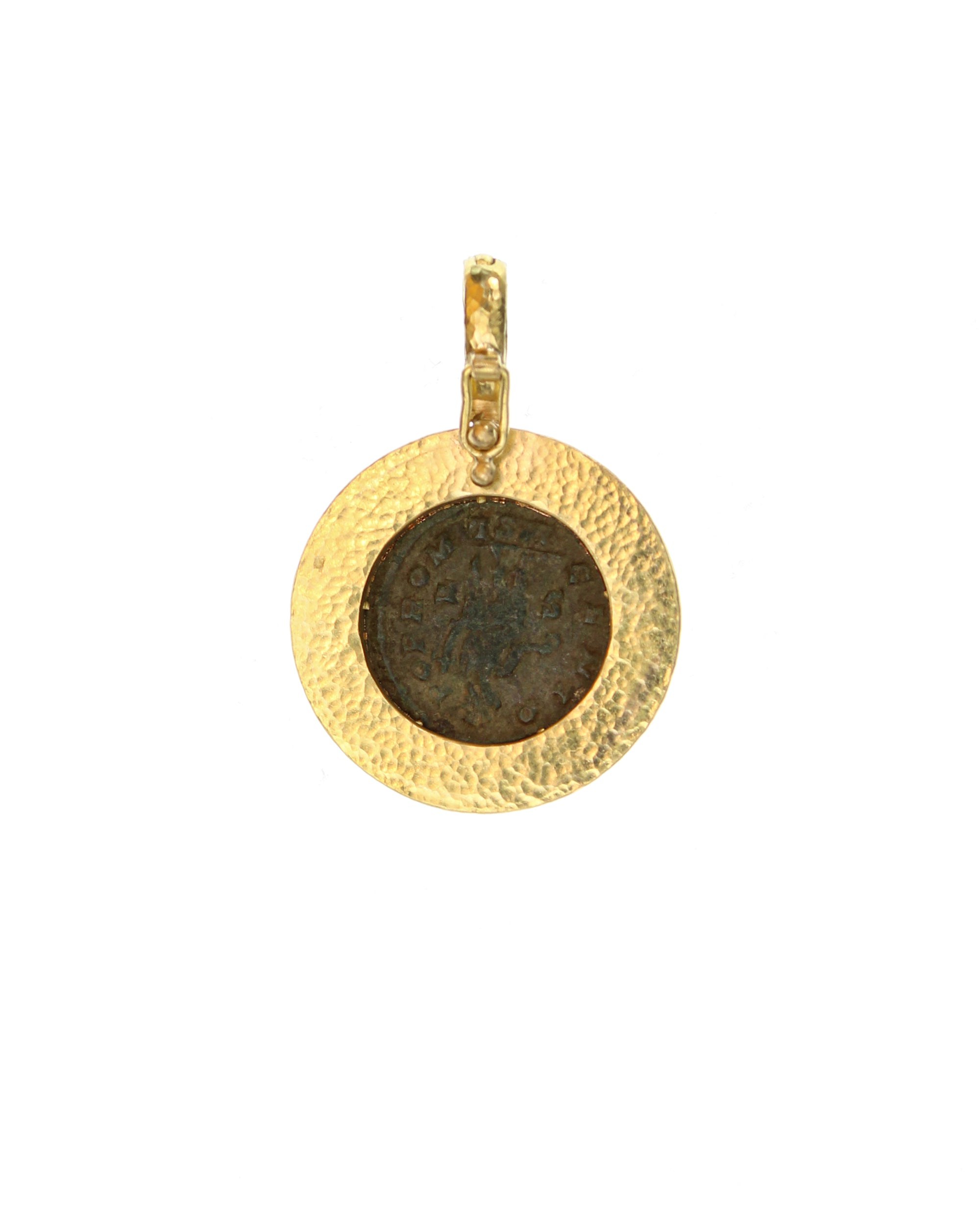 Ancient Roman Bronze Coin Pendant