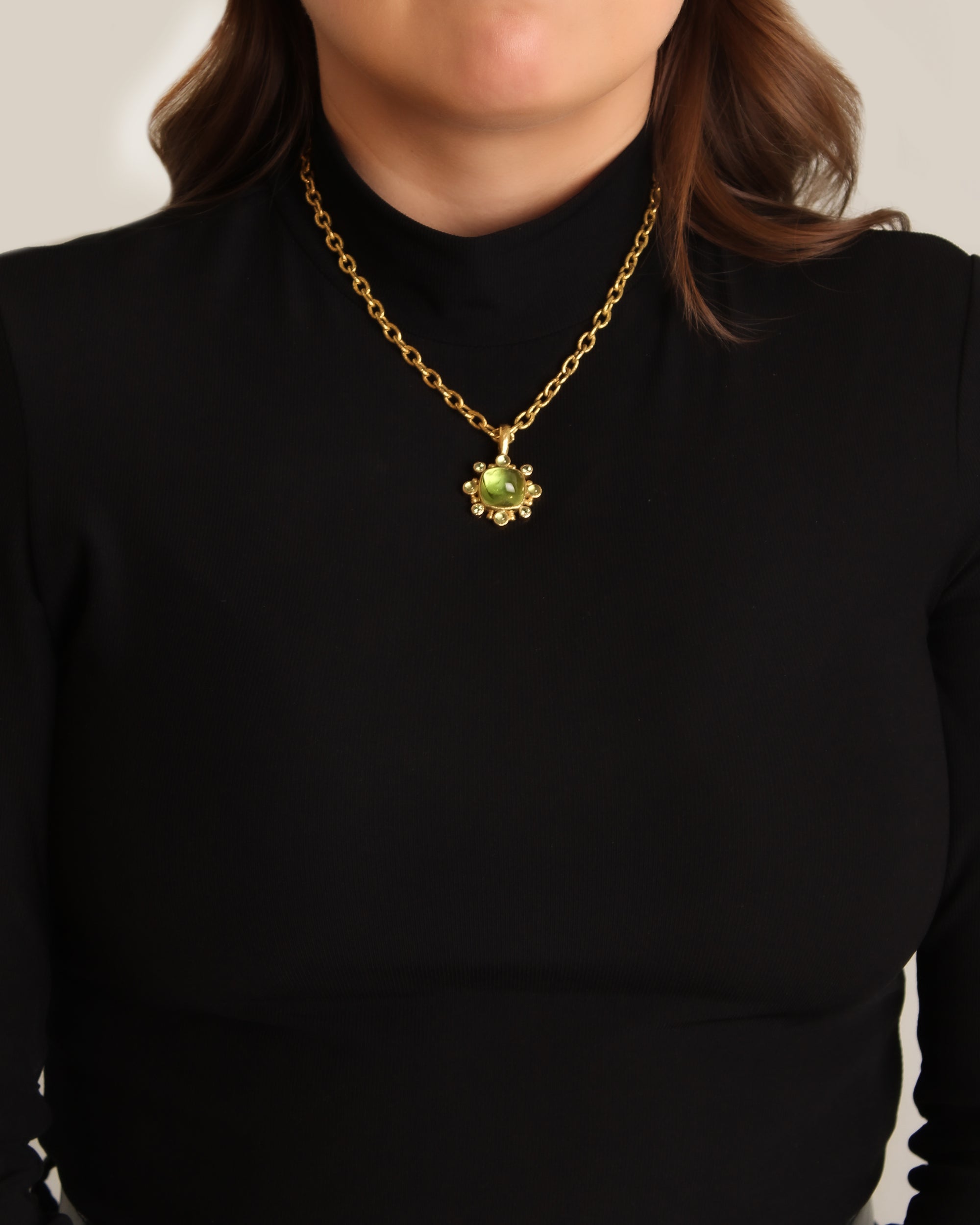 Peridot and Demantoid Garnet Pendant