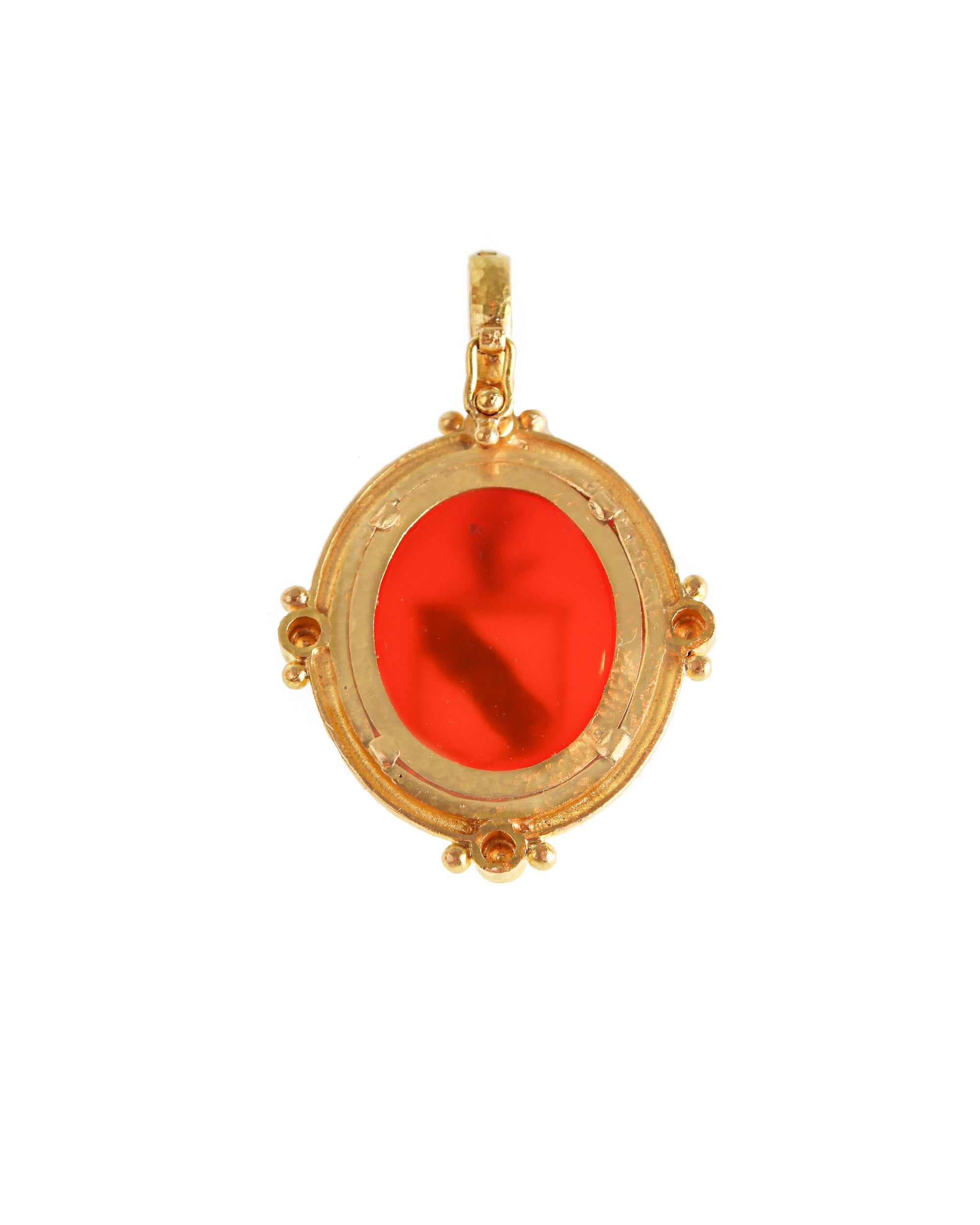 Antique Carnelian Seal 'Crest' Pendant