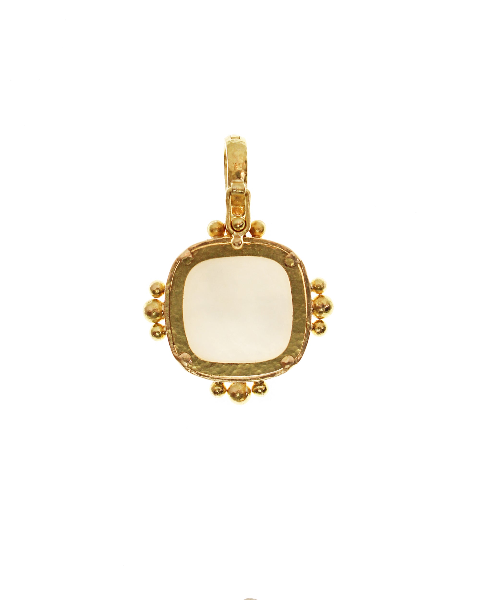 Rock Crystal 'Flat Rearing Horse' Pendant