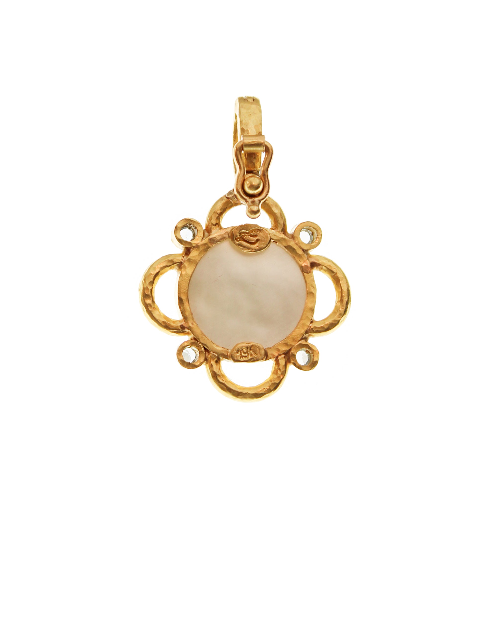 Smoke Venetian Glass 'Putto with Arrow' Pendant