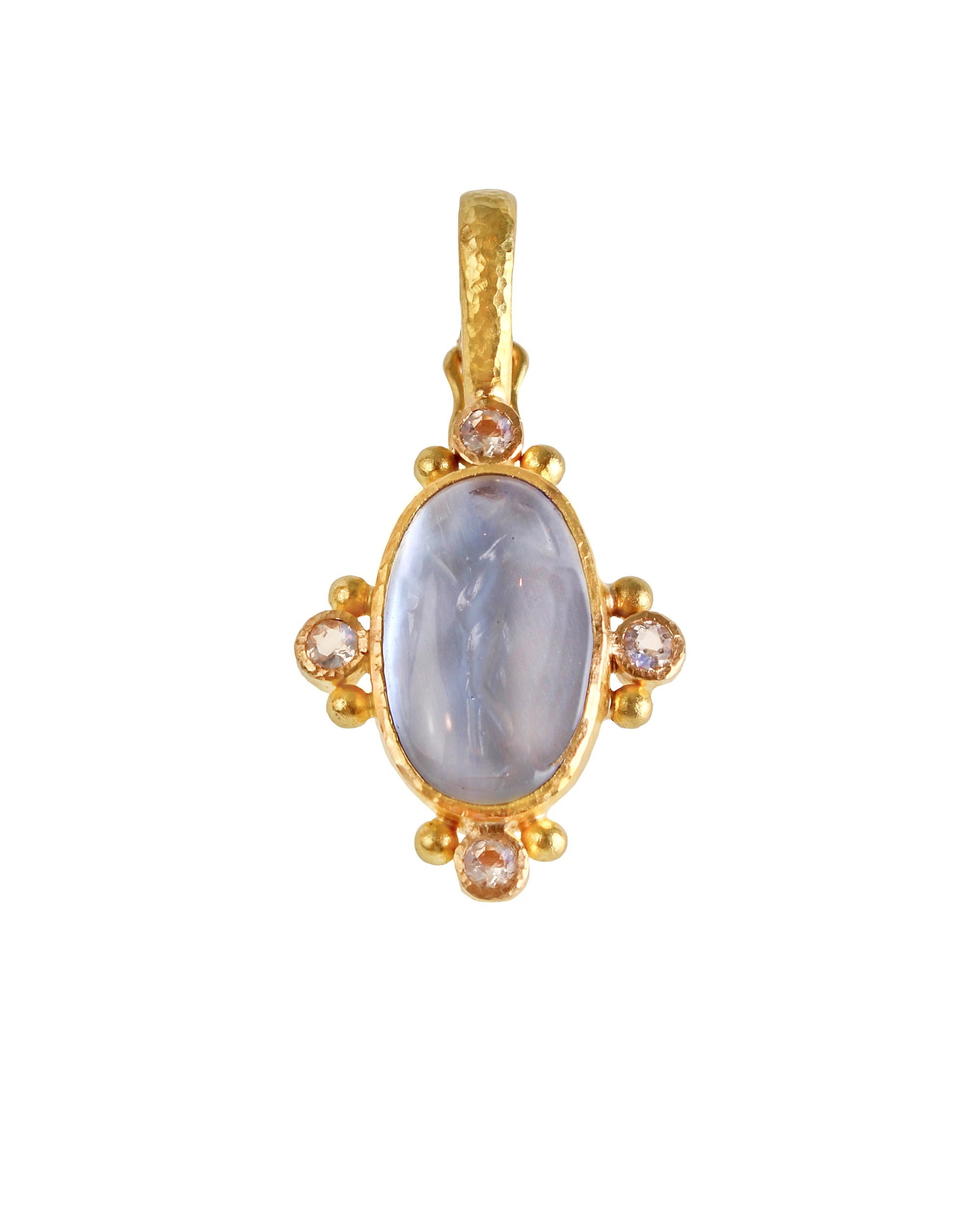 Cerulean 'Standing Goddess' Pendant