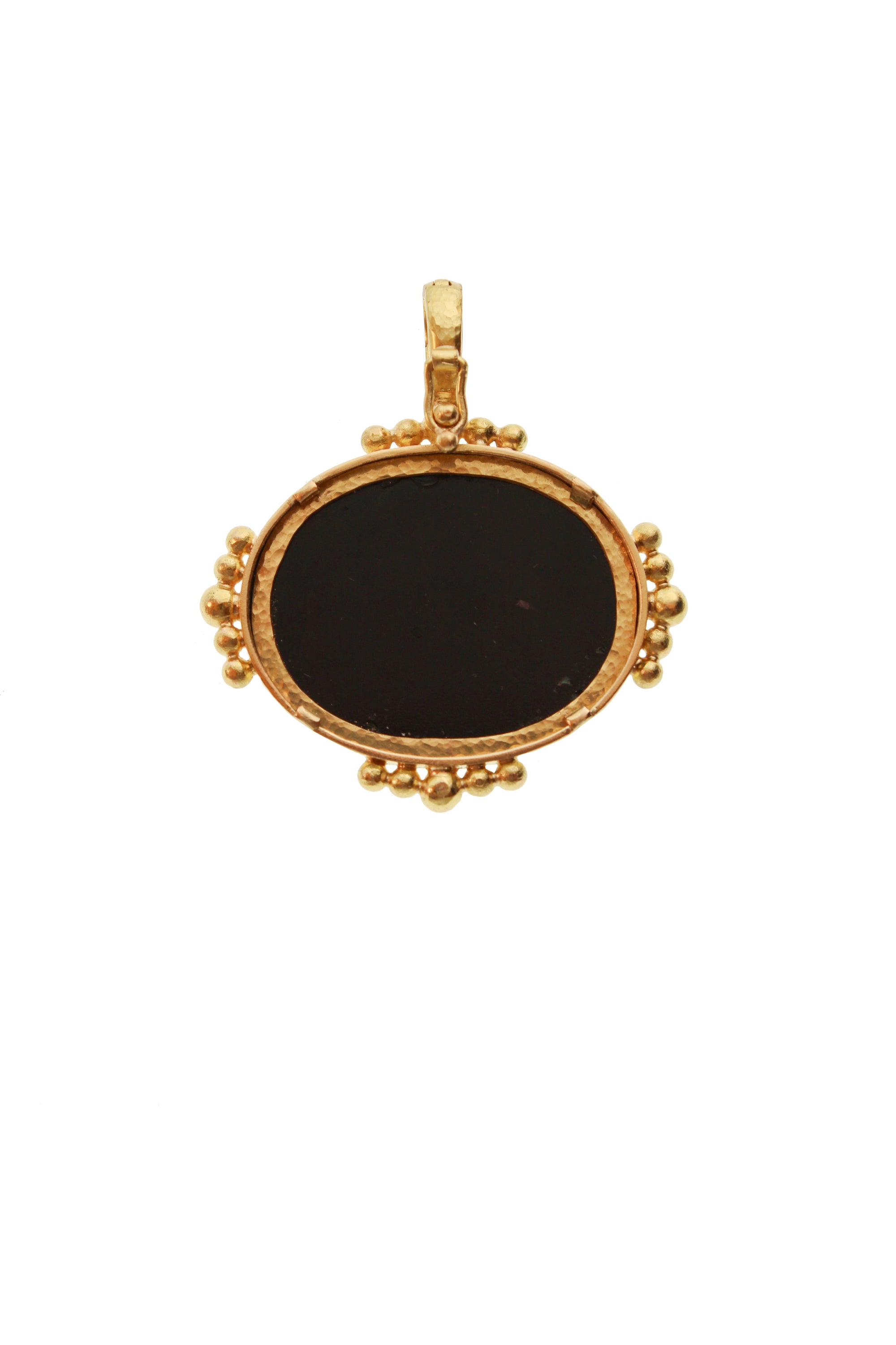 Antique Micromosaic 'Spaniel' Pendant