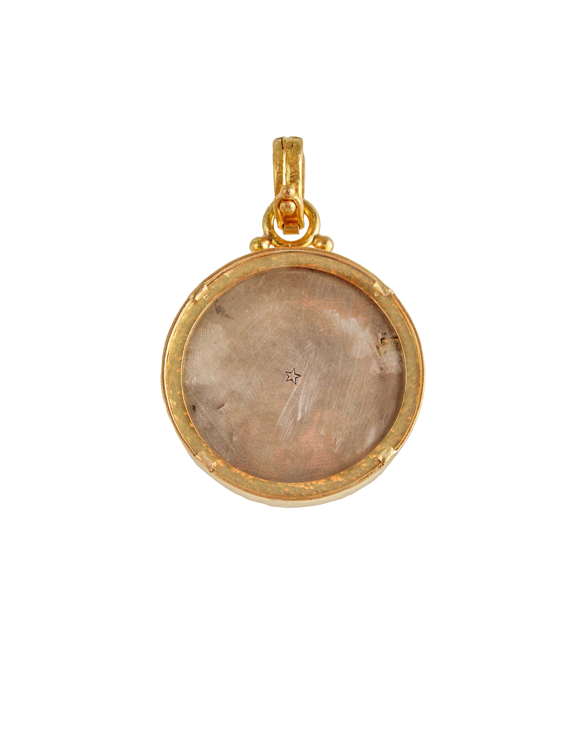 Antique 'Roma' Scarab Micromosaic Pendant