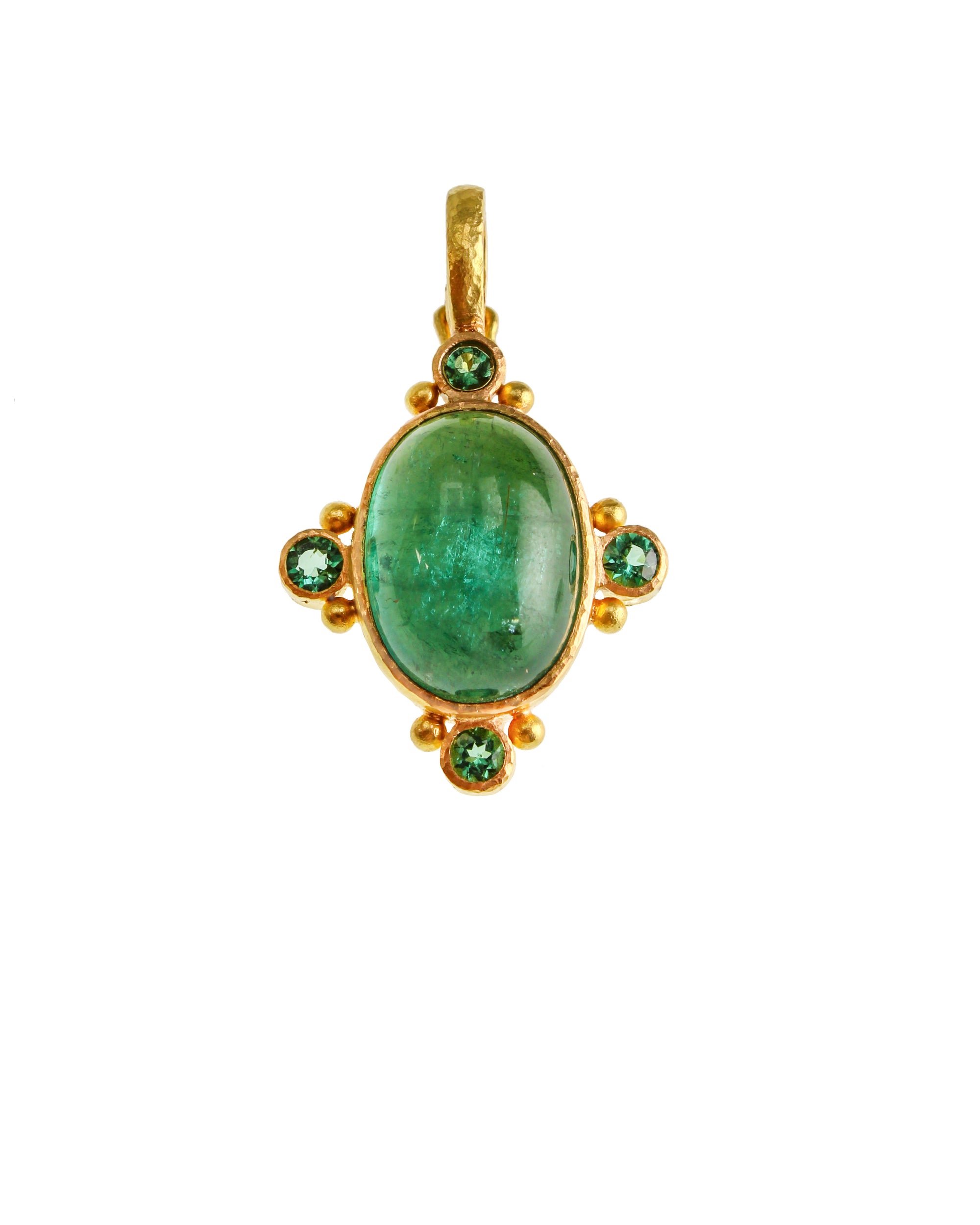 Blue-Green Tourmaline Pendant