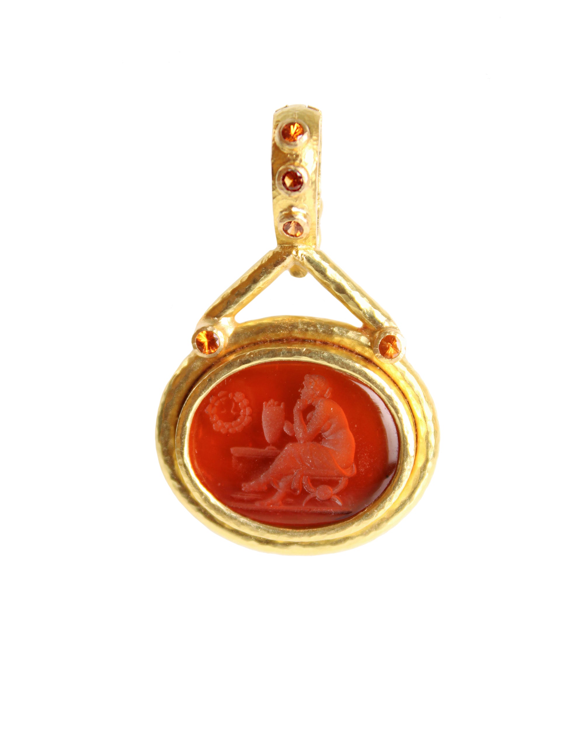 Amber 'Laurel Wreath' Pendant