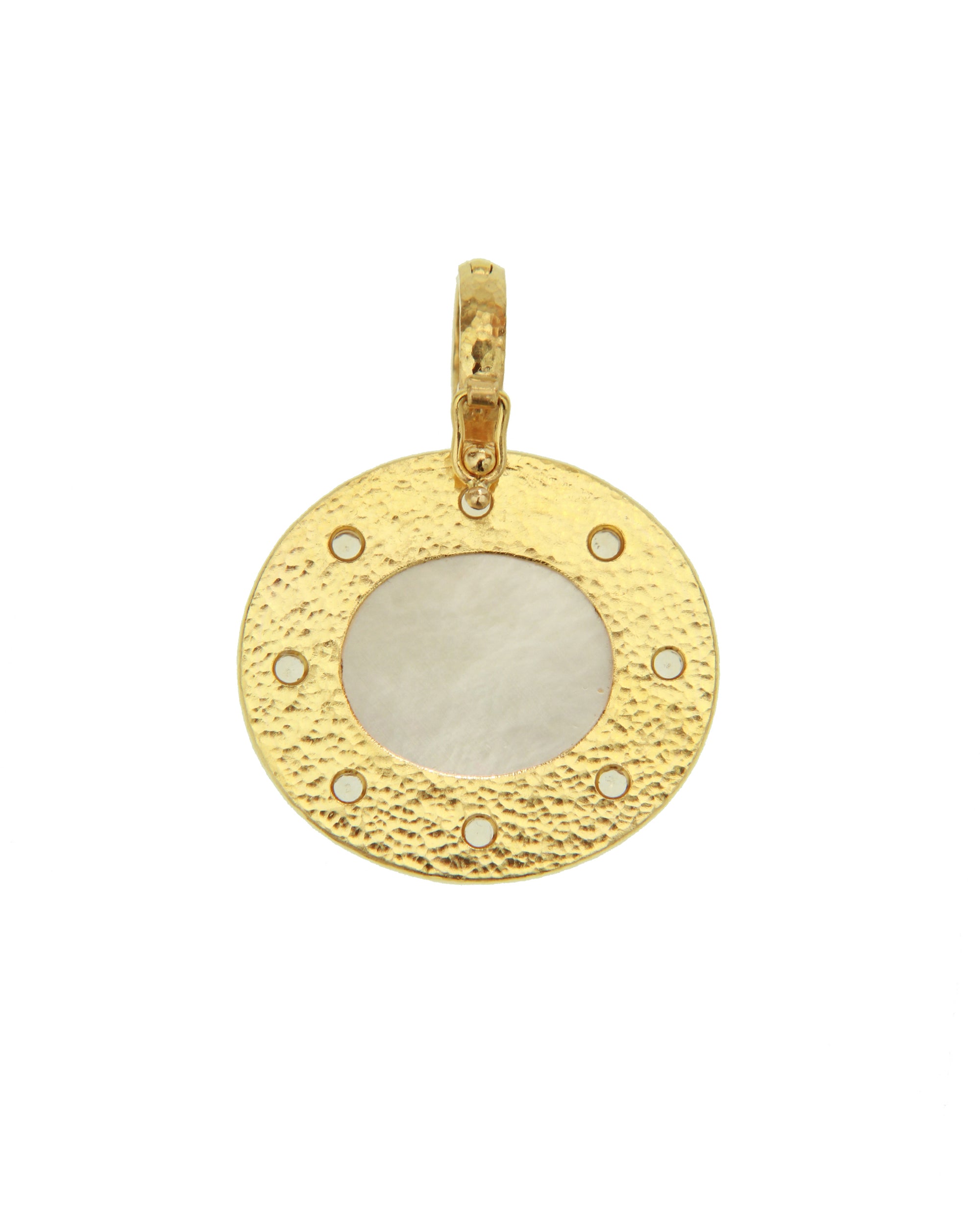 Light Aqua 'Goddess with Chariot' Pendant