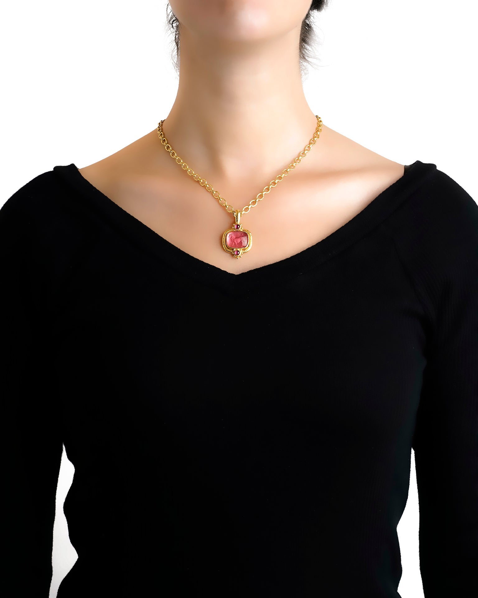Swimming Pool 'Cabochon Roaring Lion' Pendant