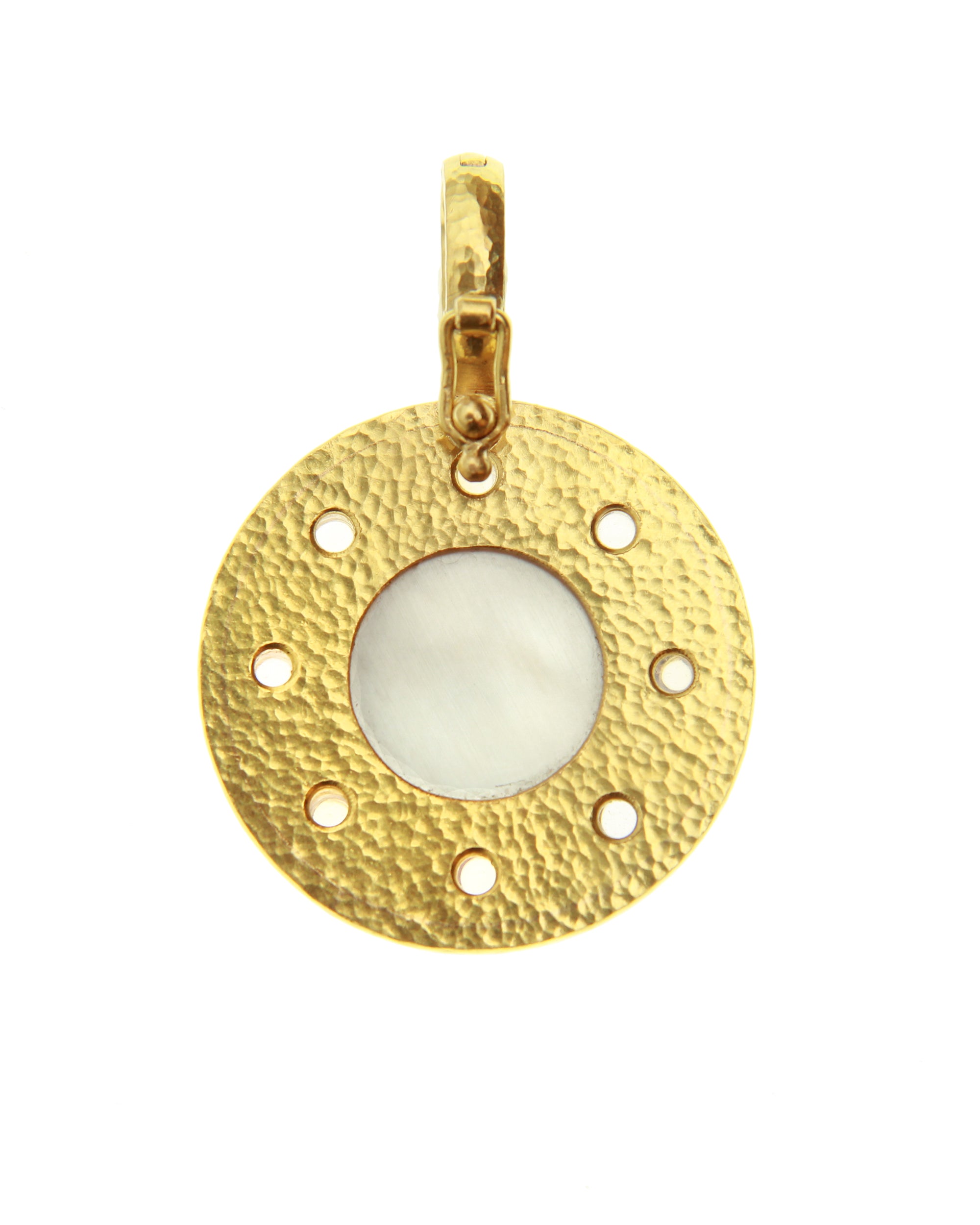 Pink 'Man-in-Moon' Pendant