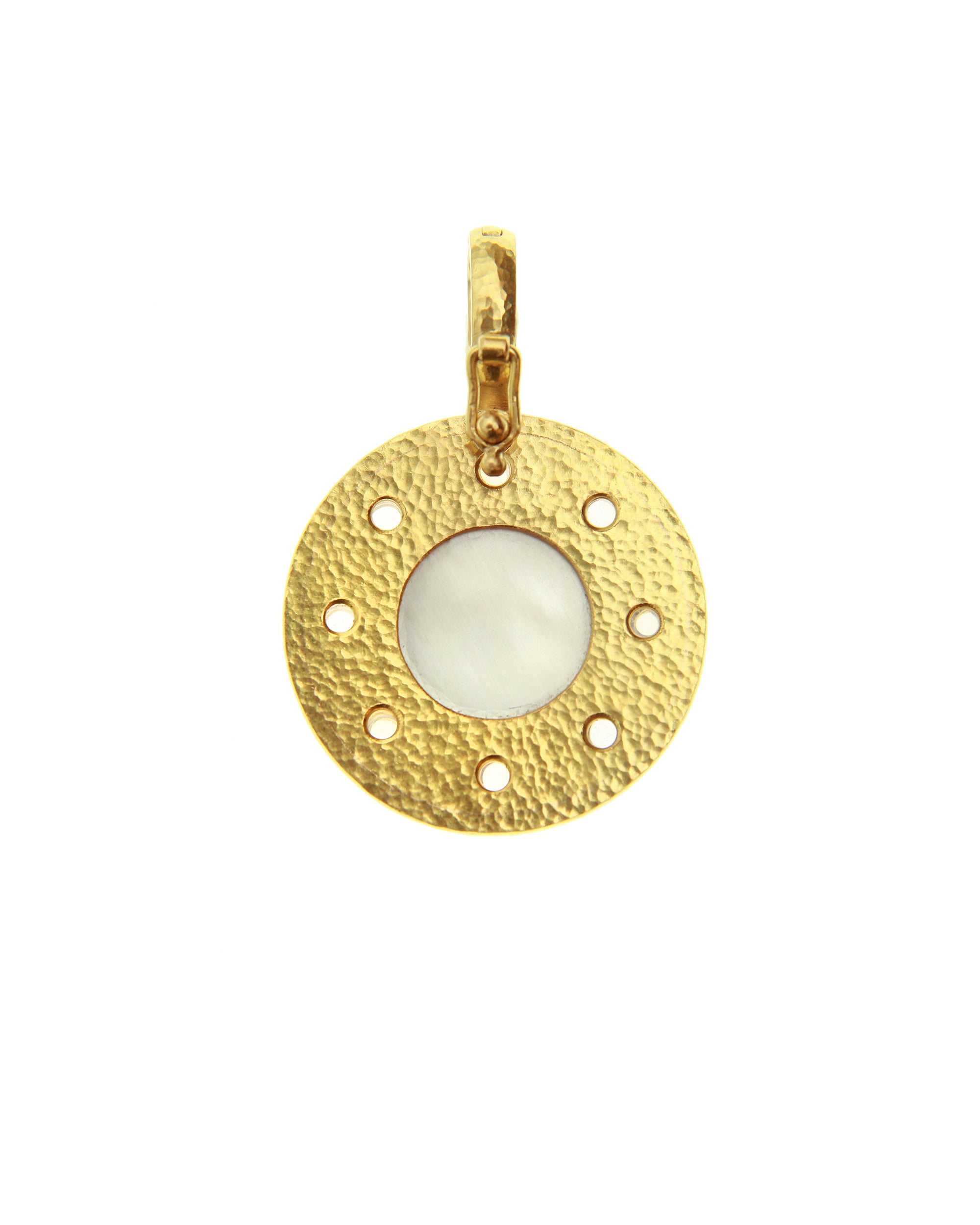 Cerulean 'Man-in-Moon' Pendant